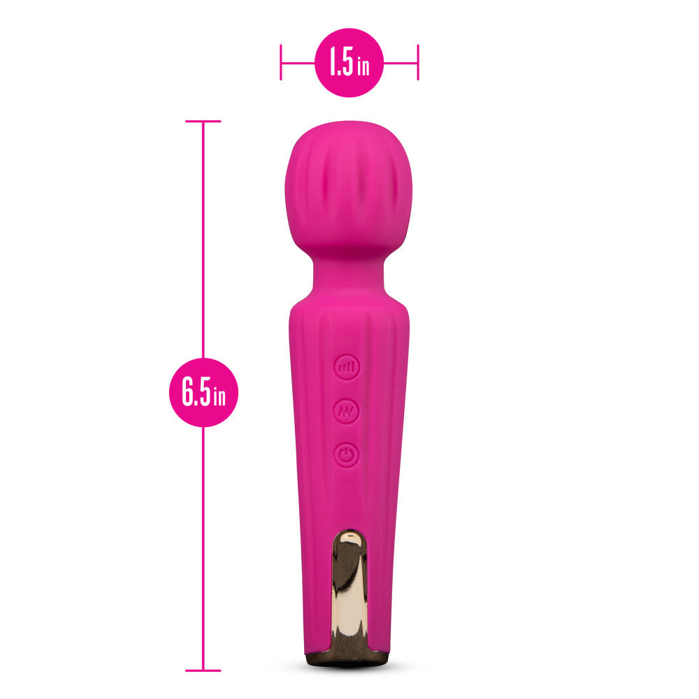 Blush Allana Velvet 20 Function Vibrating Massage Wand With RumboTech™、mySite、bottomscart