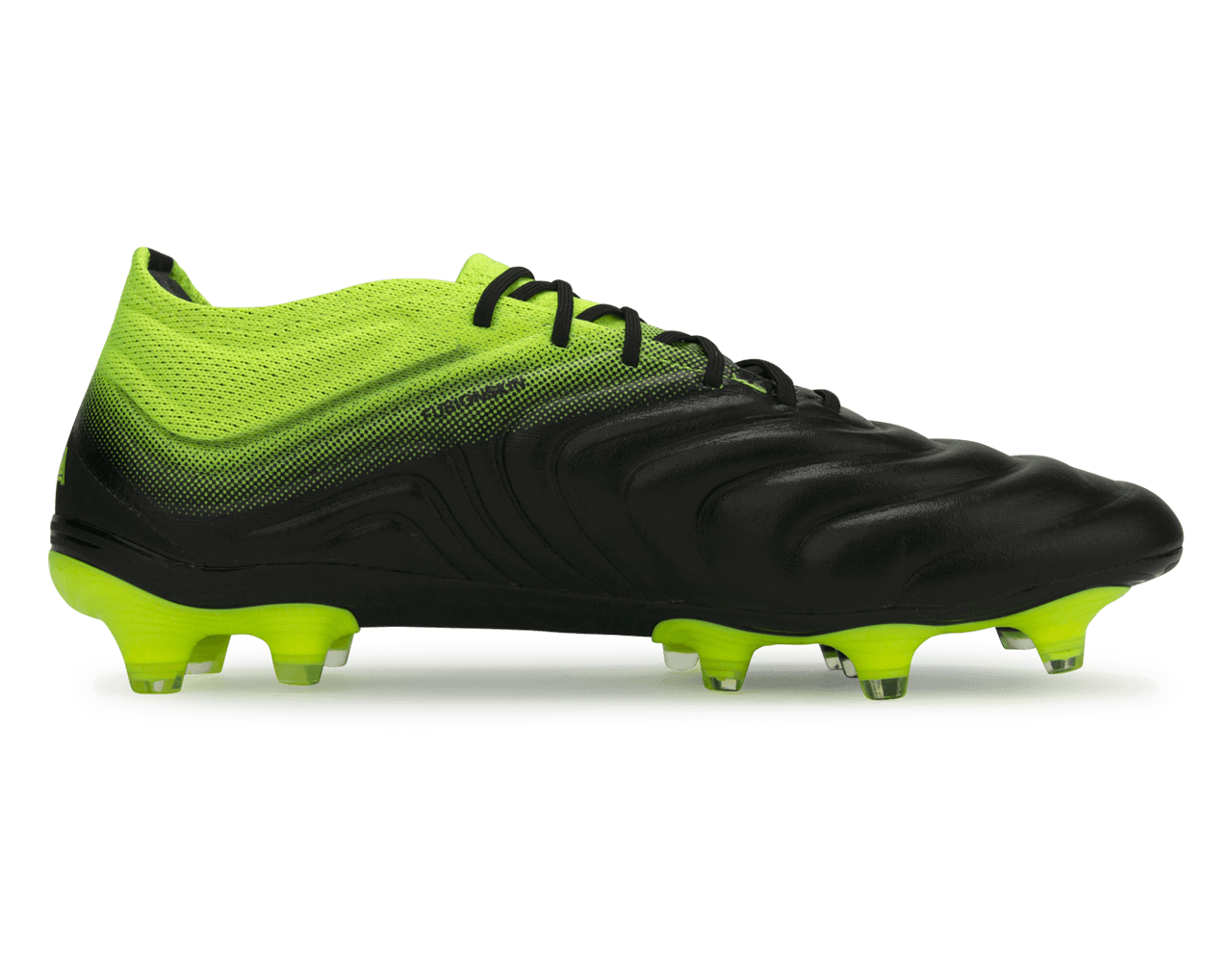 adidas Men's Copa 19.1 FG Off Black/Solar Yellow、mySite、noshort