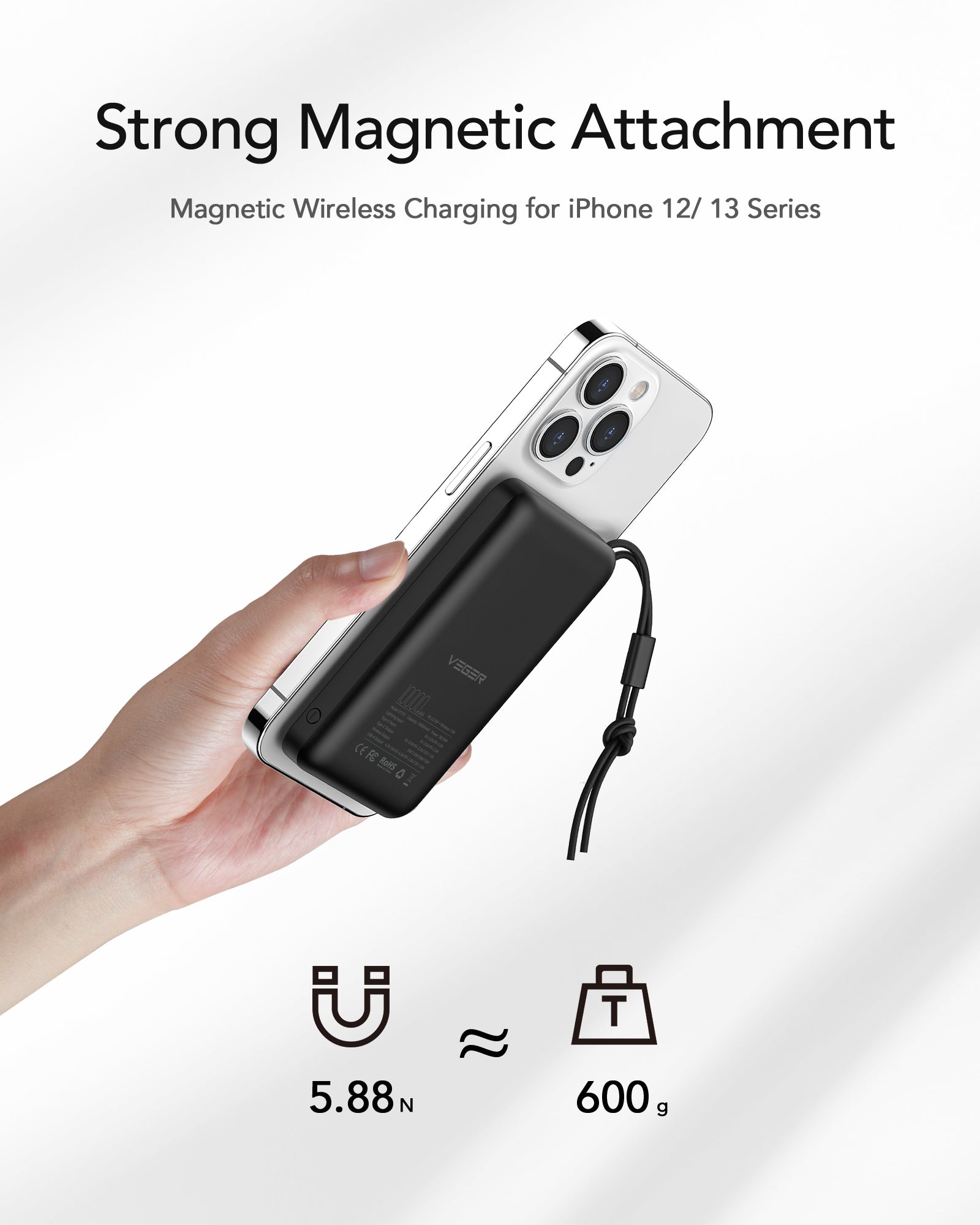 MagOn Magnetic Wireless Power Bank 10000mAh、mySite、fannypackpong