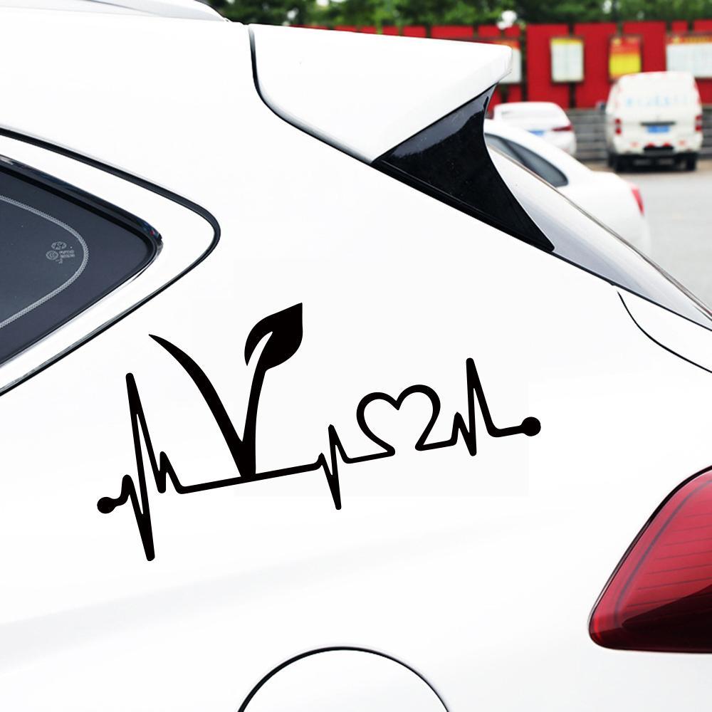 Vegan Lifeline Vinyl Car Bumper Stickers or Decal in Various Colors--Spread the message of compassion!、mySite、g9winljtr