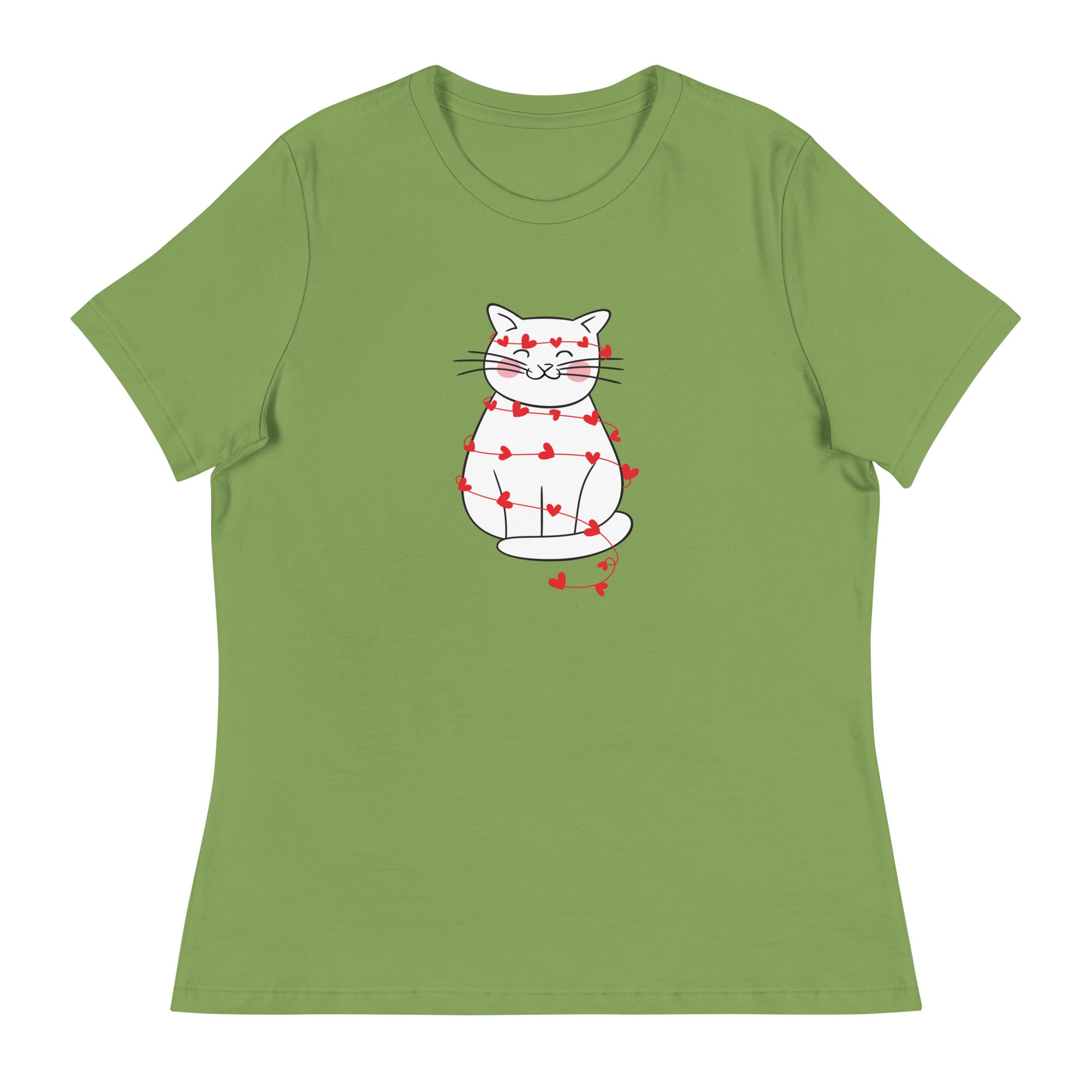 Wrapped in Love Kitty Women's Relaxed T-Shirt、mySite、camillekostekn