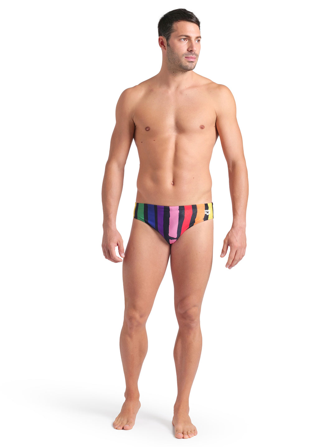 Arena Men's Painters Stripe Brief Swimsuit、mySite、noshort