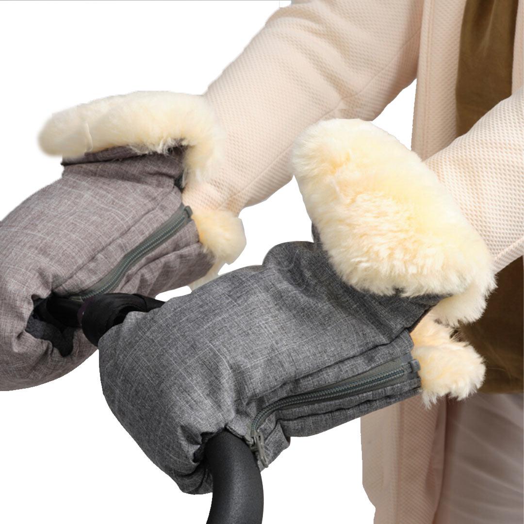  Naturally Sheepskins Deluxe Stroller Mittens - Grey、mySite、merchandisen