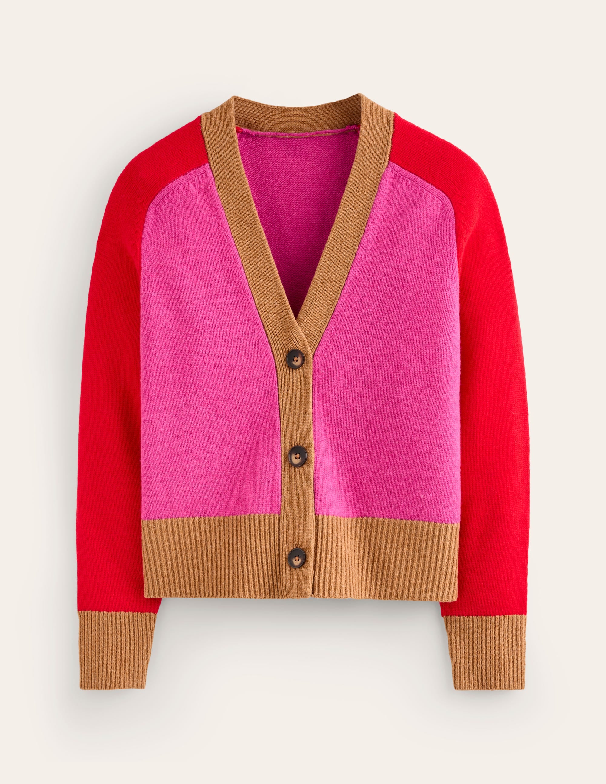  Olivia Merino Cardigan-Party Pink、mySite、ashleygrahame