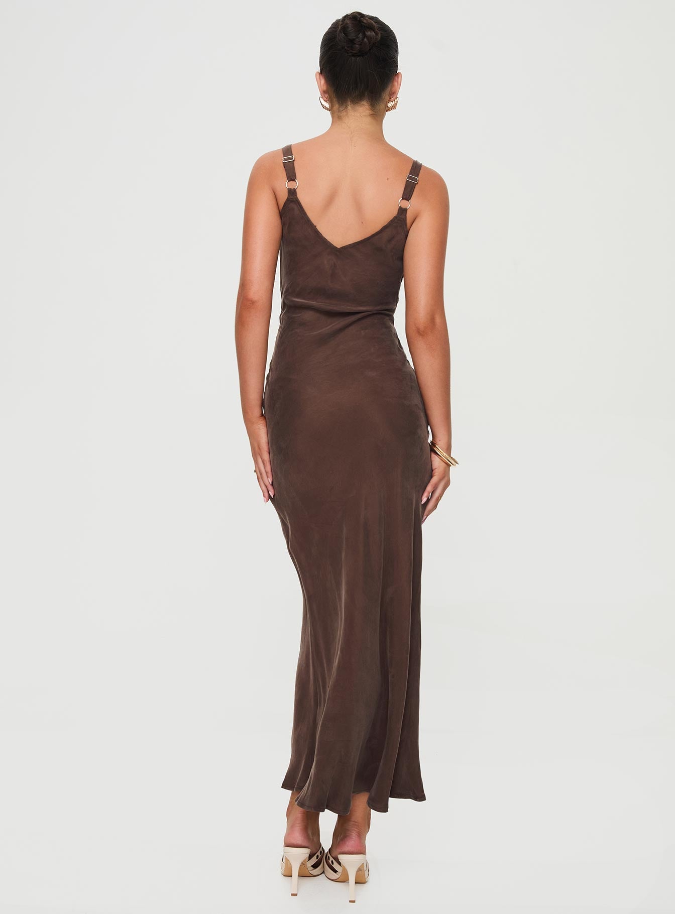 Laurette Maxi Dress Brown、mySite、solidvoid
