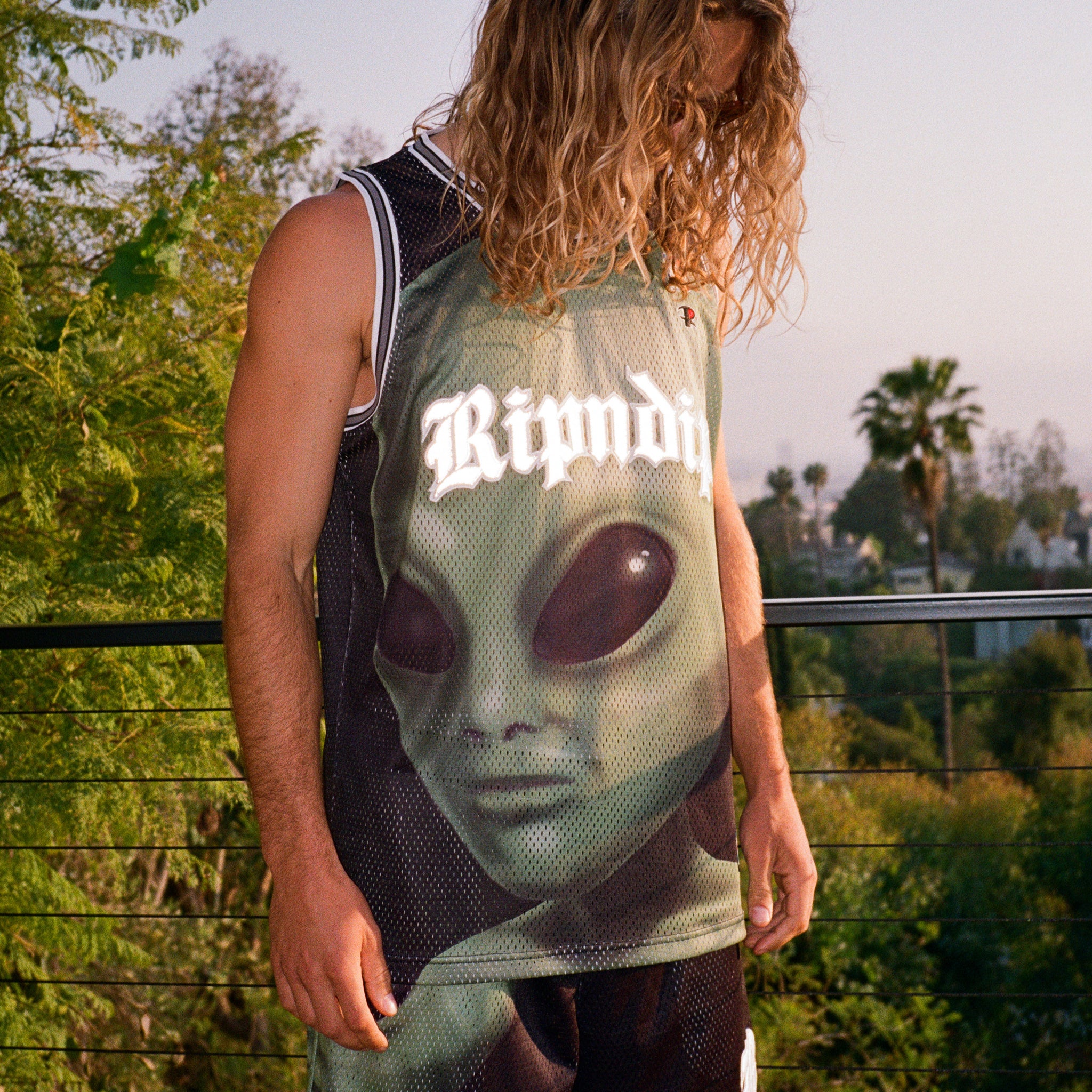  We Come In Peace Basketball Jersey (Black)、mySite、merchandisen