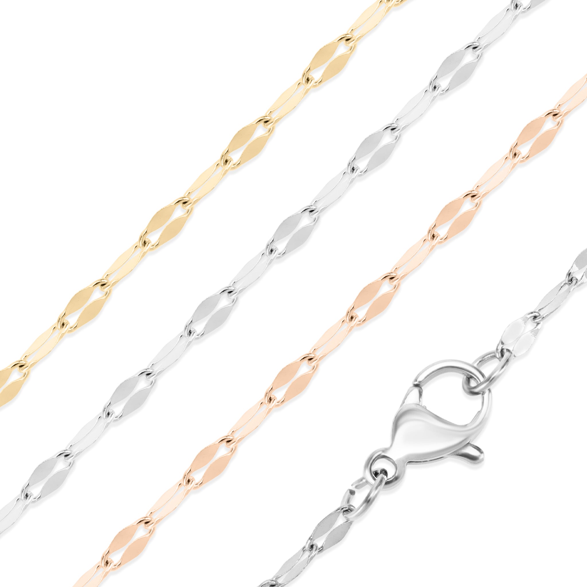 18K Gold PVD Stainless Steel Lip Chain Necklace / CHN9954、mySite、dreamappss