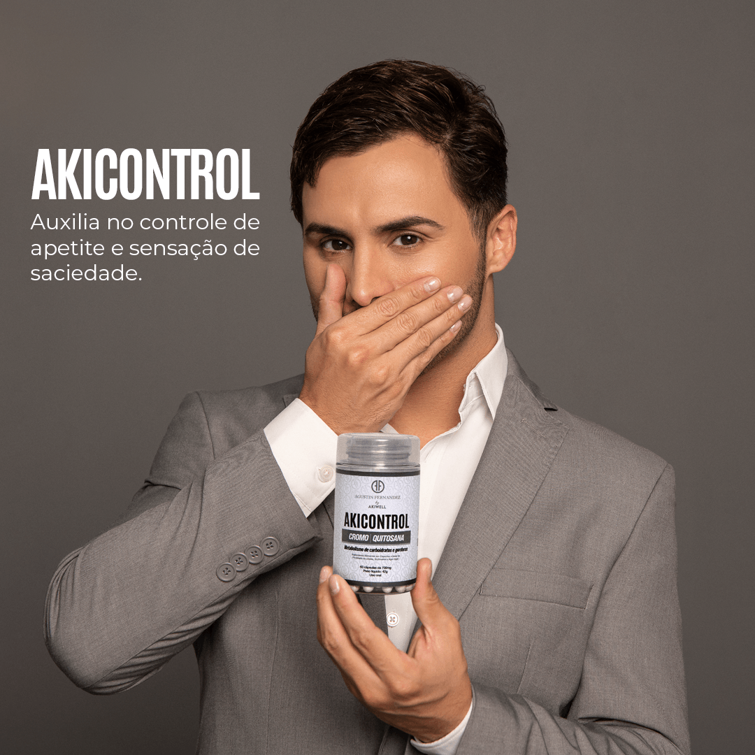 AKICONTROL Picolinato de Cromo + Quitosana - 60 c谩psulas REGULA O CONSUMO DE DOCES + AJUDA A METABOLIZAR CARBOIDRATOS E GORDURAS、mySite、camillekostekn