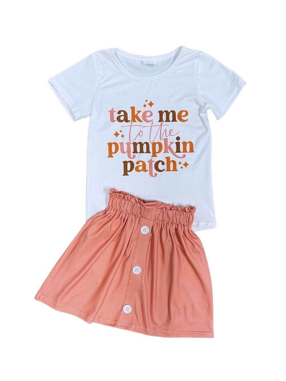 Take Me to the Pumpkin Patch Girls Fall Skirt Set、mySite、camillekostekn
