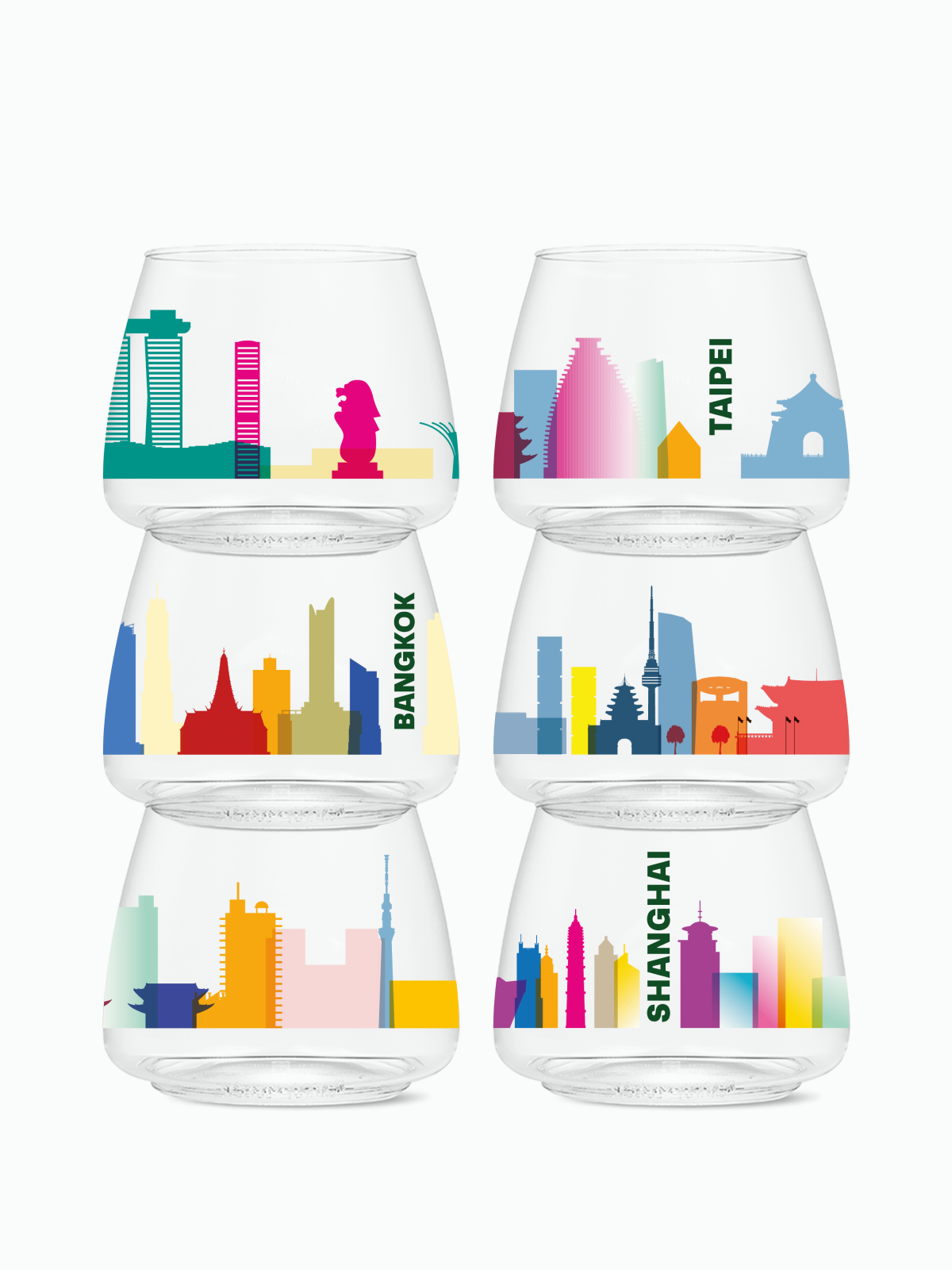 Panorama of Asia - POP 12oz Rocks、mySite、camillekostekn