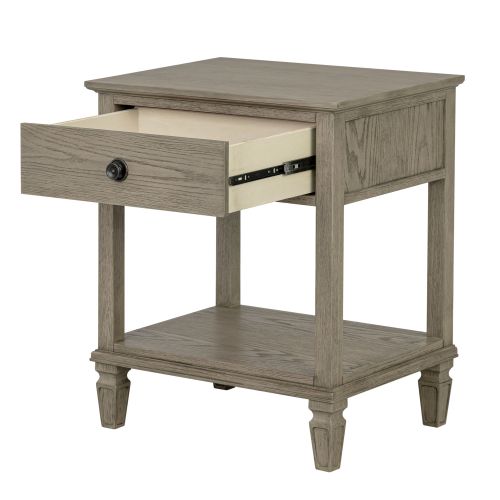 Victoria Bedside Table Reclaimed Grey、、eastwooduniform