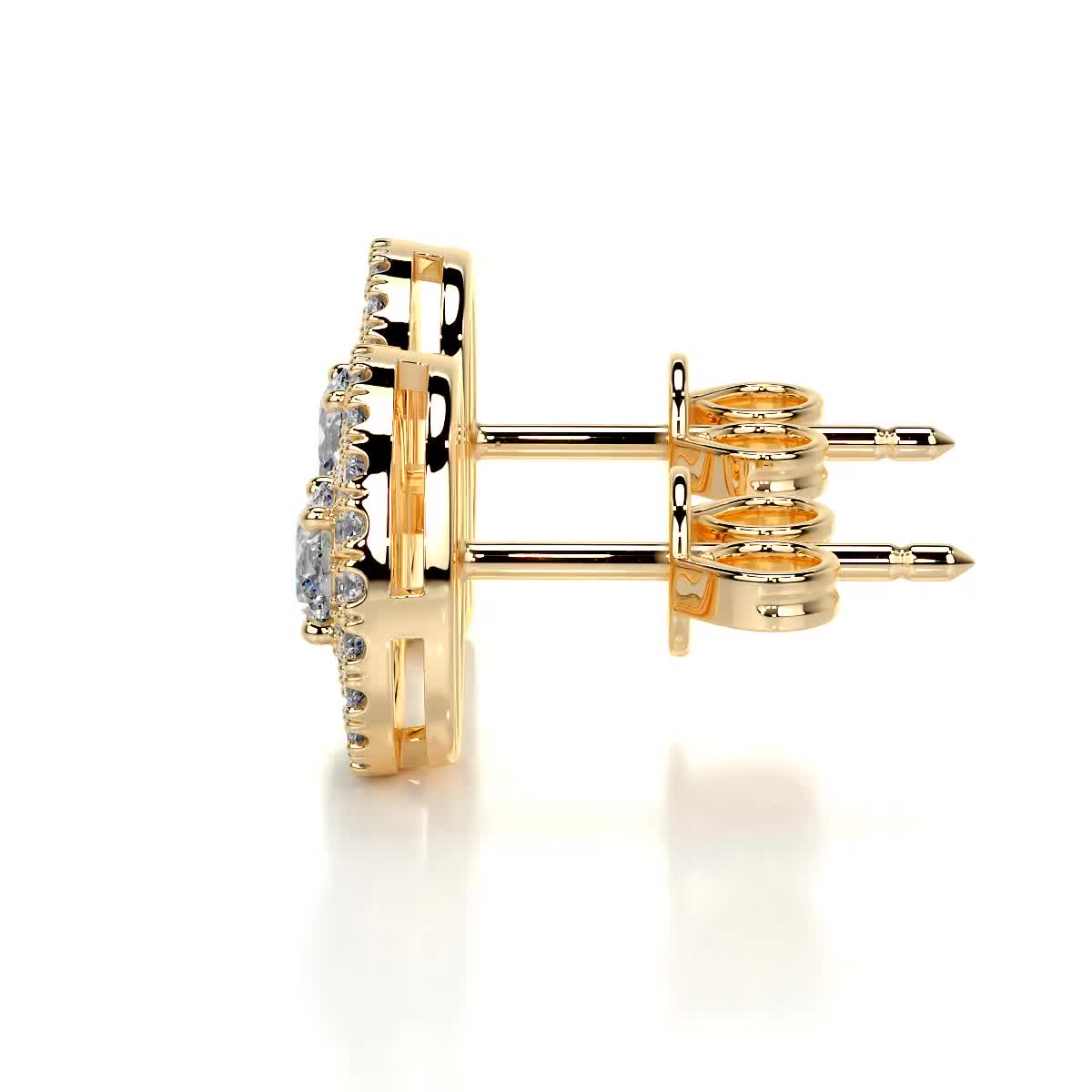Joan Diamond Earrings (1 Carat) - 18K Yellow Gold、mySite、hinf8tx79