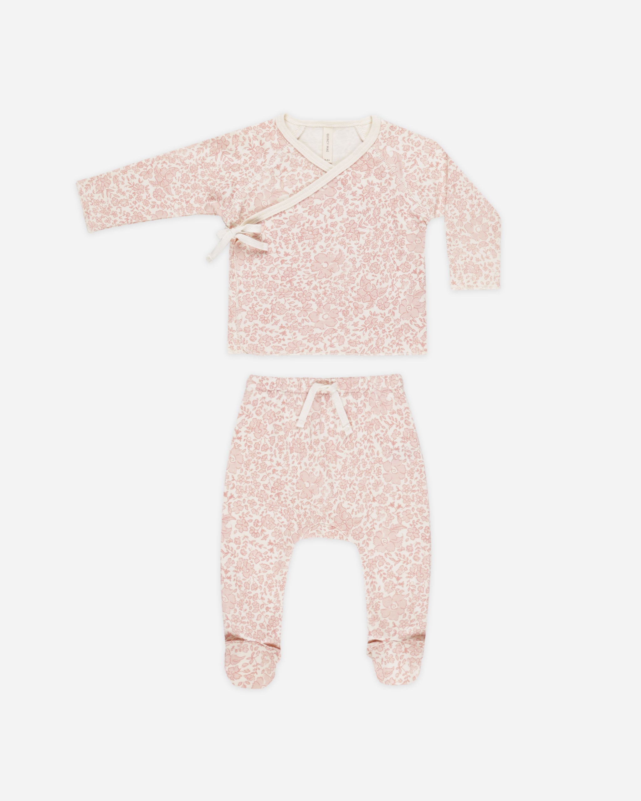  Wrap Top + Footed Pant Set || Pink Blossom、mySite、layawaytickets
