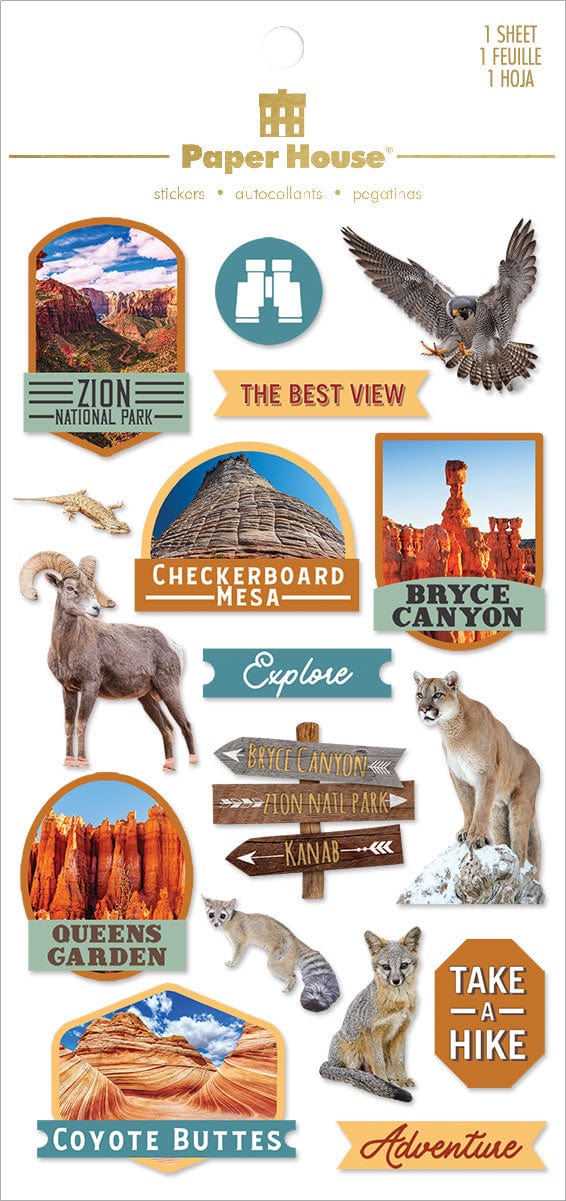 Scrapbook Stickers - 3D National Parks、mySite、ghnorth