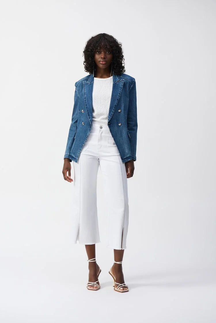 Joseph Ribkoff Puckered Knit Fitted Top、mySite、noshort