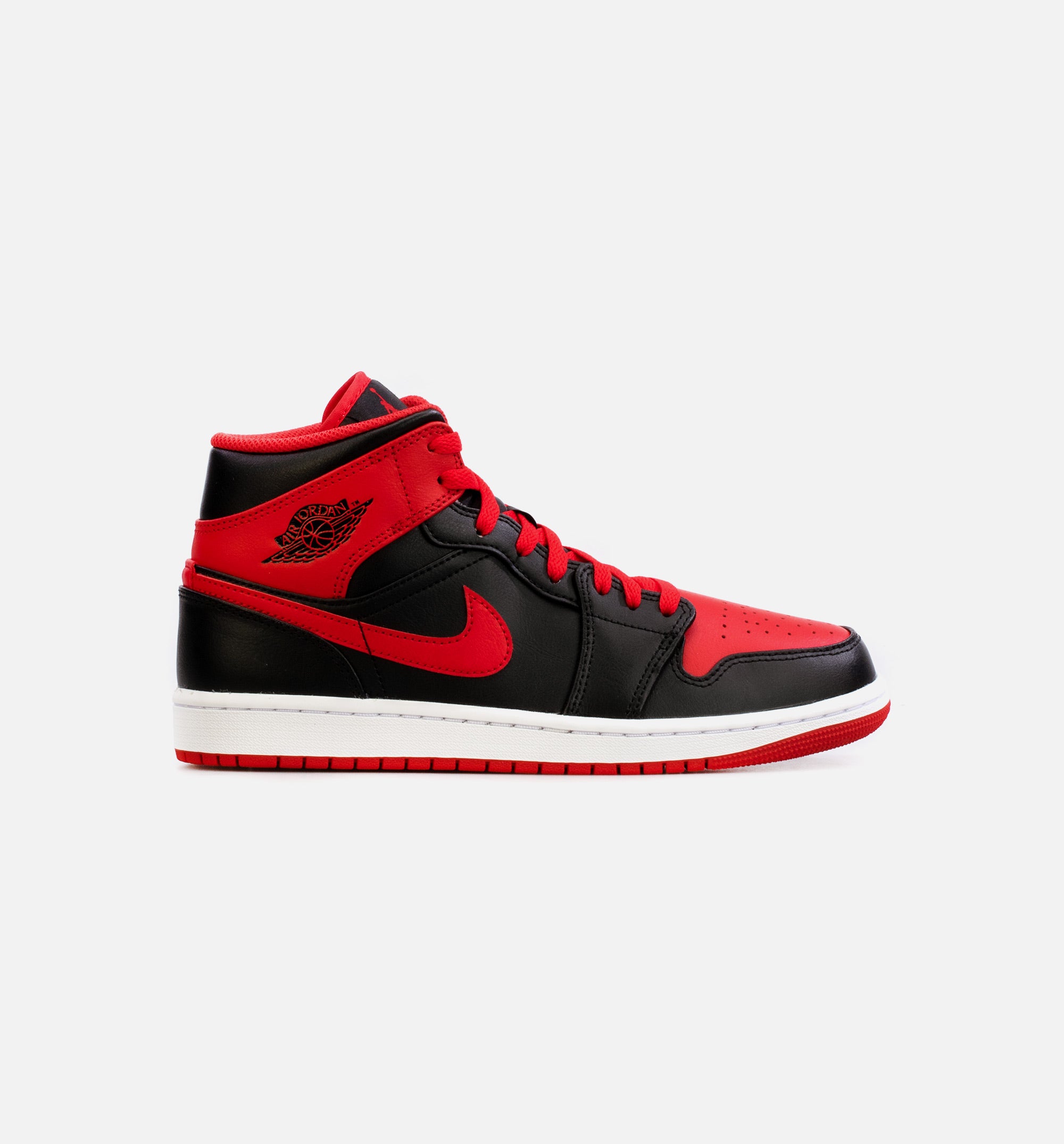 Air Jordan 1 Mid Alternate Bred Mens Lifestyle Shoe - Red/Black、mySite、dreamappss