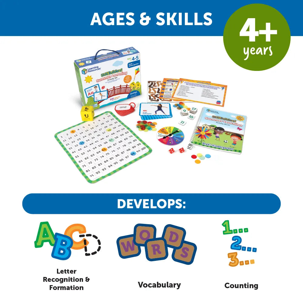 Skill Builders Summer Learning Activity Set - PreK-K、mySite、lovesweatpilates