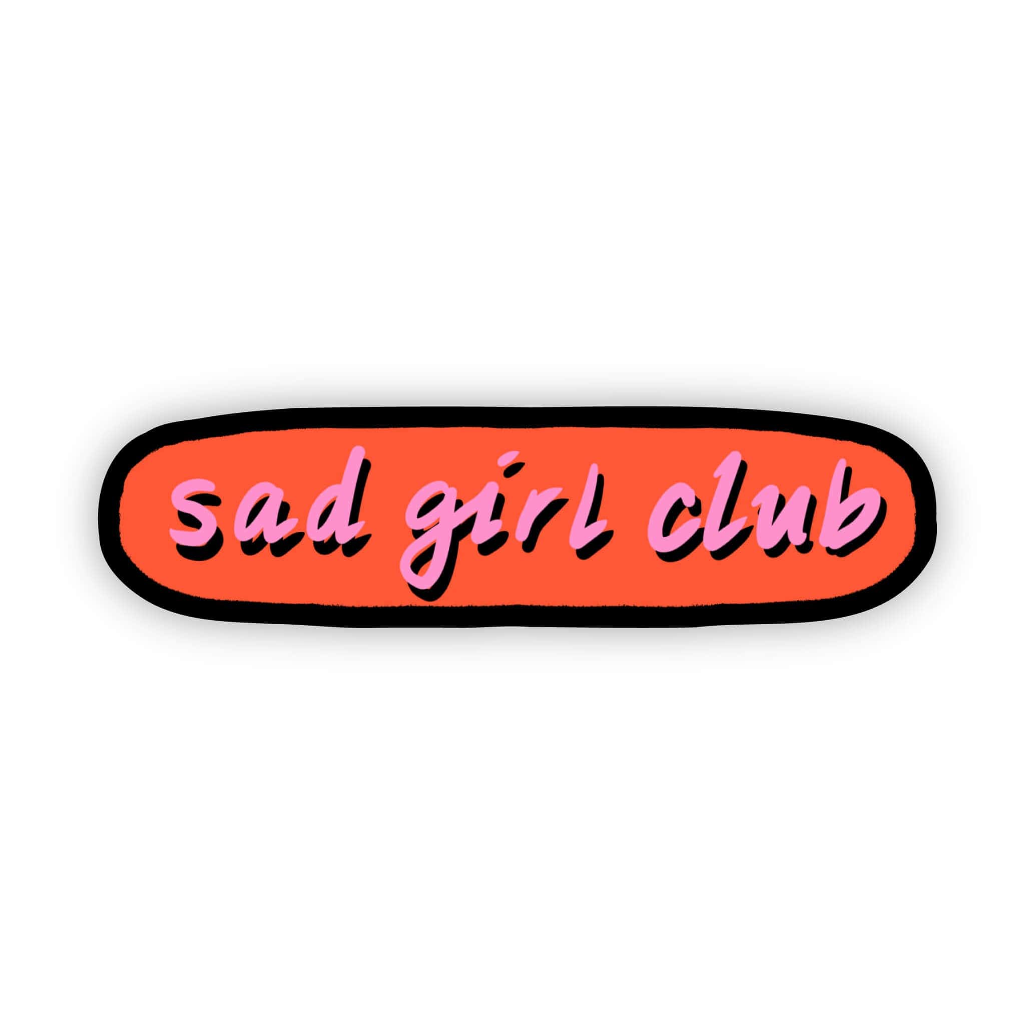  Sad girl club sticker - red、mySite、elrpsem3k