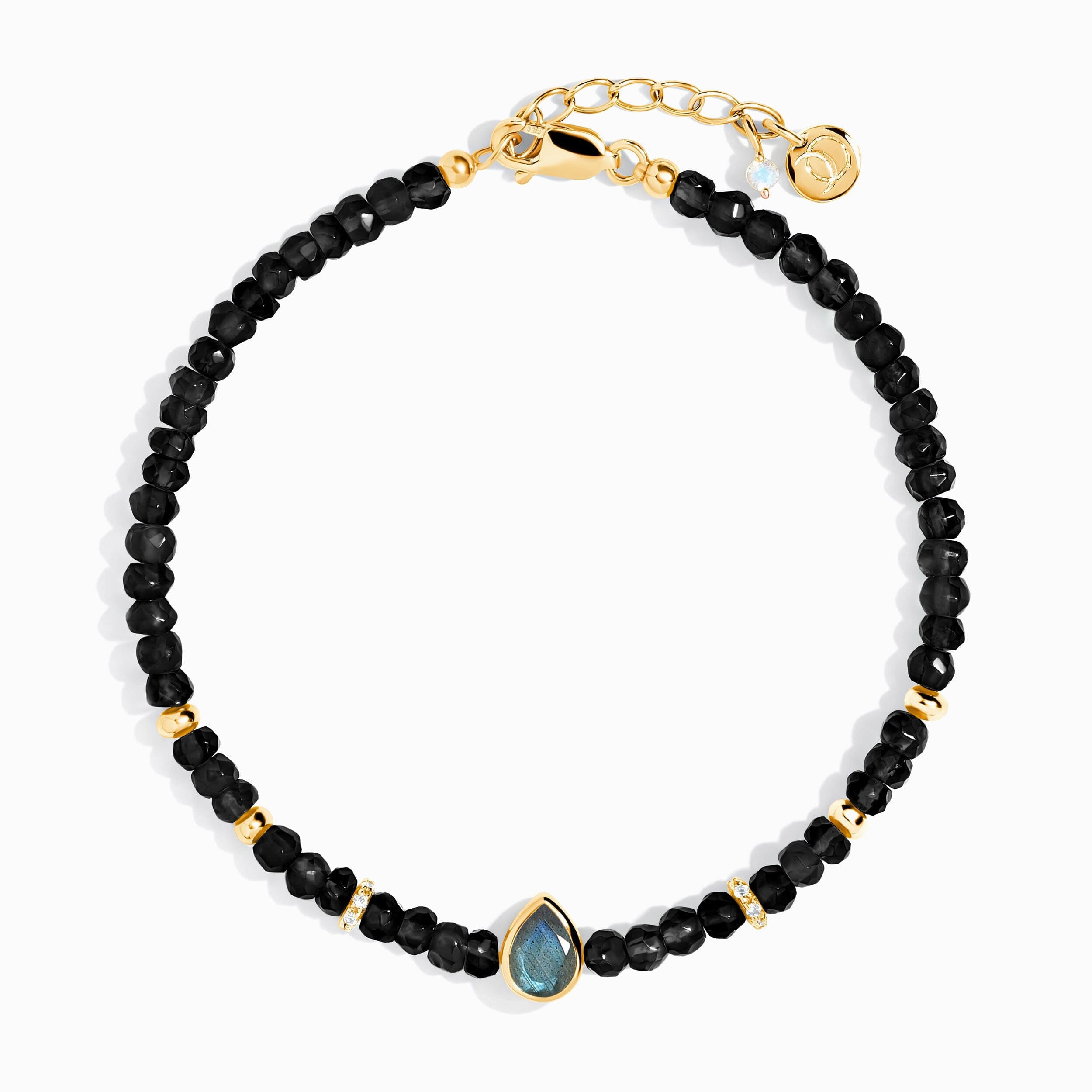 Black Obsidian Labradorite Bracelet - Free Spirit、mySite、hinf8tx79