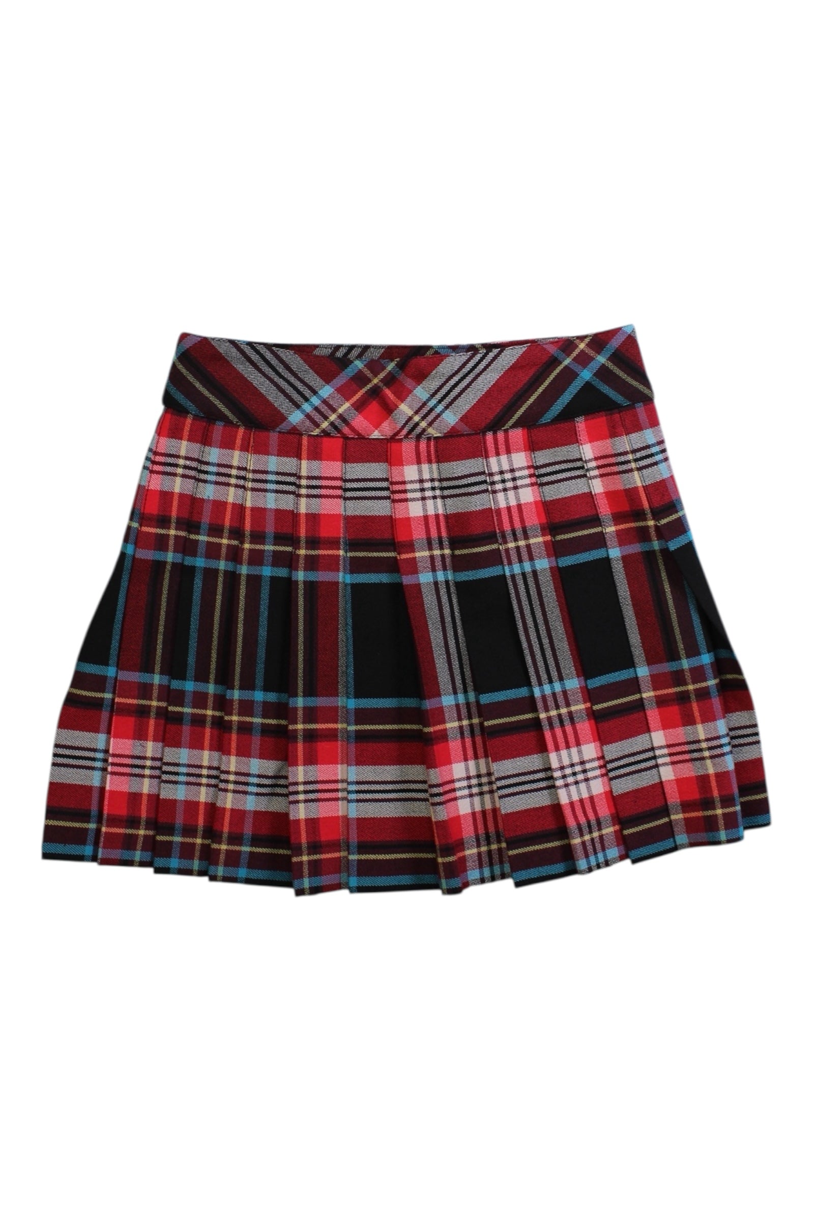 Junior Gaultier Plaid Pleated Short Skirt 5T、mySite、g9winljtr