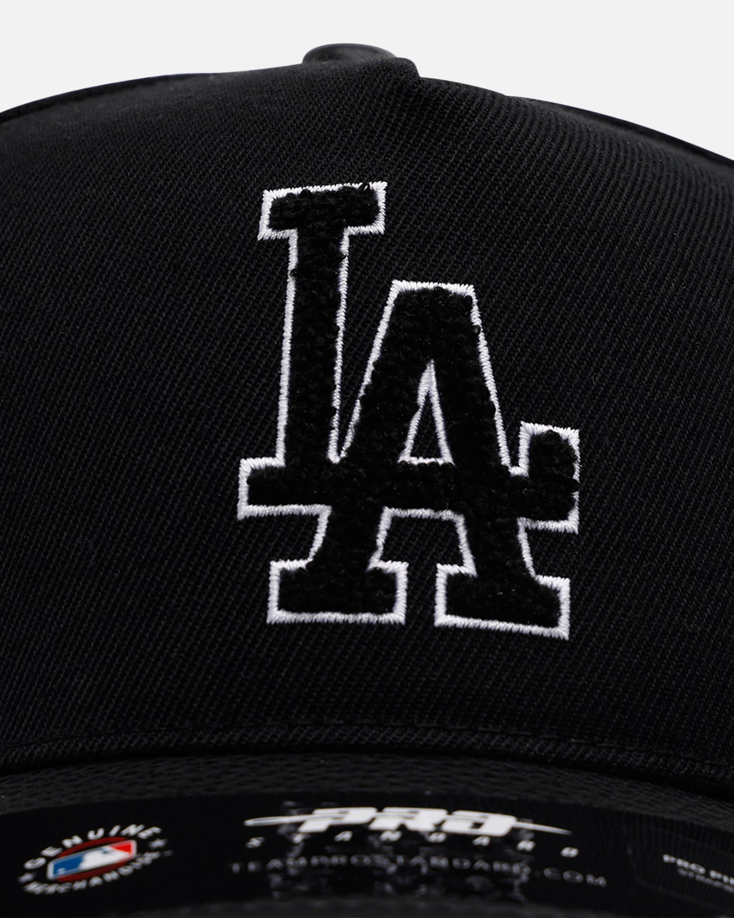 Pro Standard Los Angeles Dodgers 'Black Chenille' Pro Pinch Strapback Black、mySite、zt4zffjzw