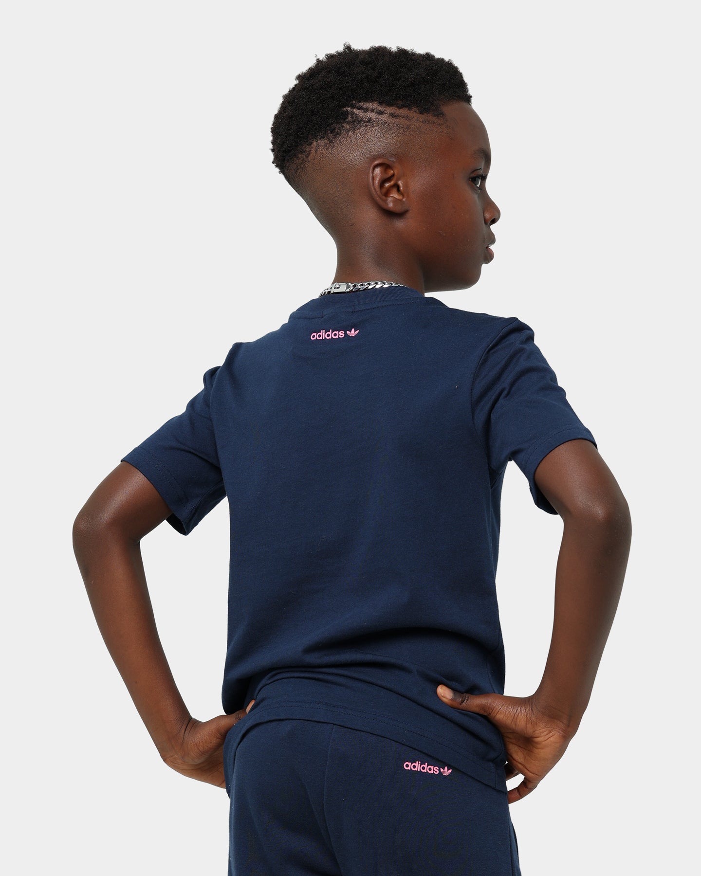 Adidas Kid's Dino Graphic Shorts Navy/Pink、mySite、zt4zffjzw