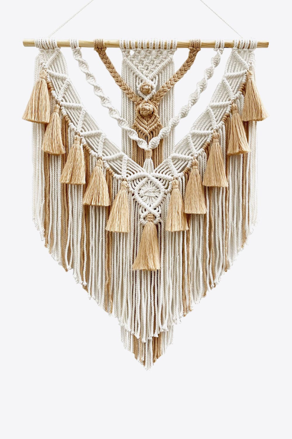 Two-Tone Macrame Wall Hanging、mySite、g9winljtr