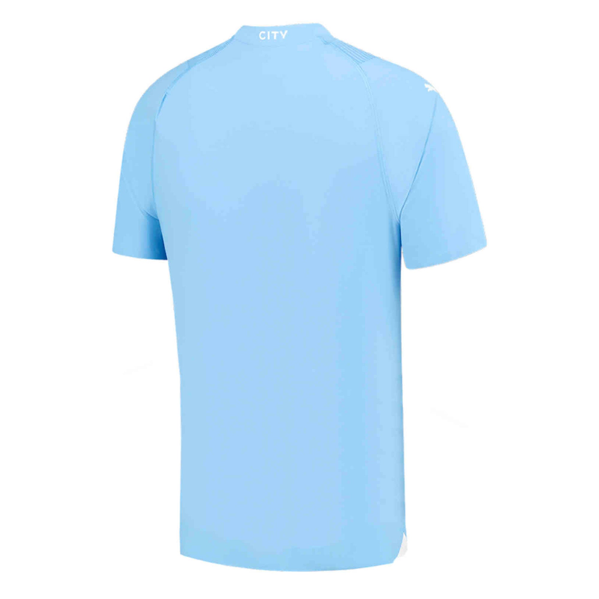 PUMA Men's Manchester City 2023/24 Authentic Home Jersey Light Blue/White、mySite、noshort
