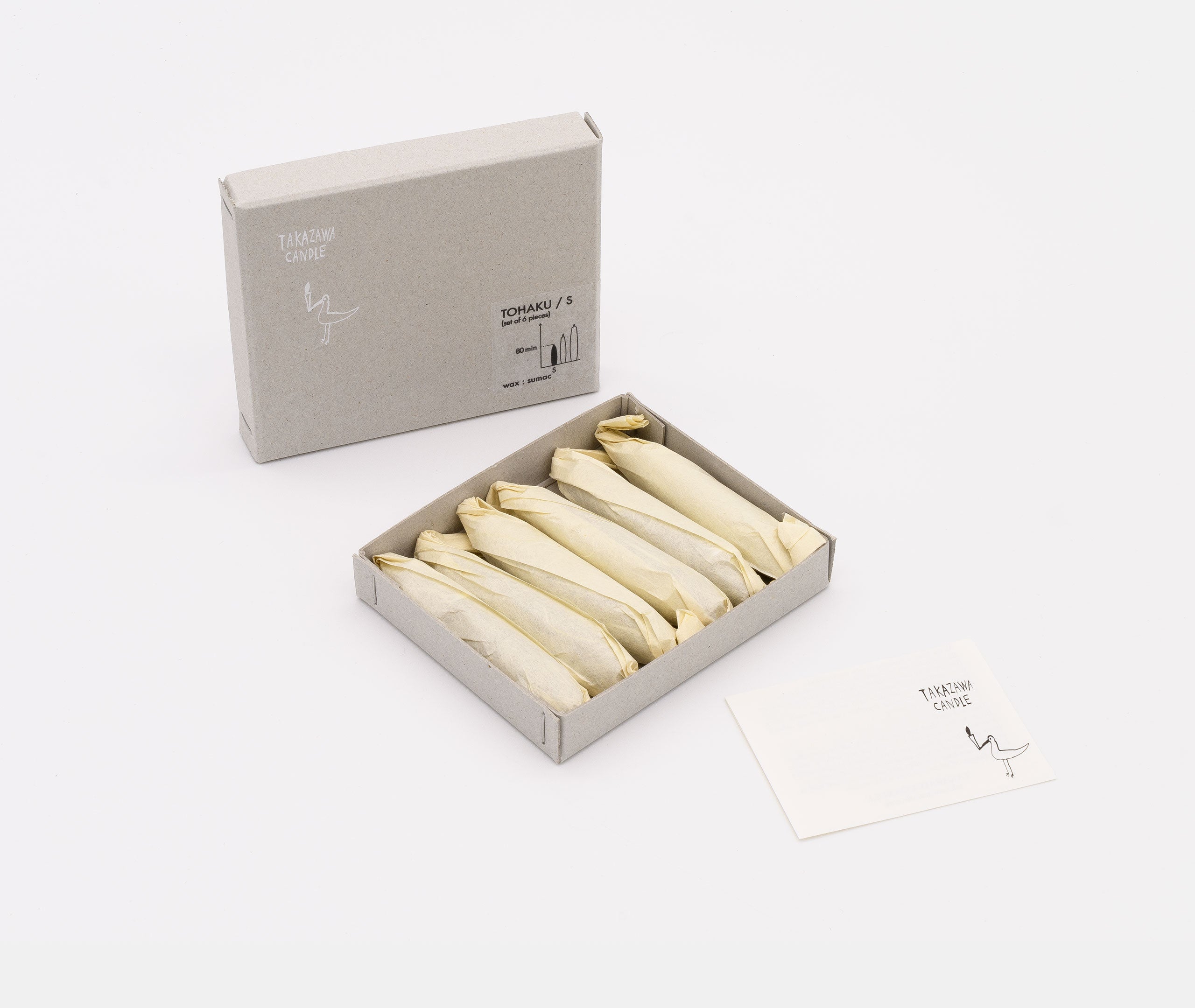 TOHAKU Small Candle - 6 Piece Set、mySite、topwebapps
