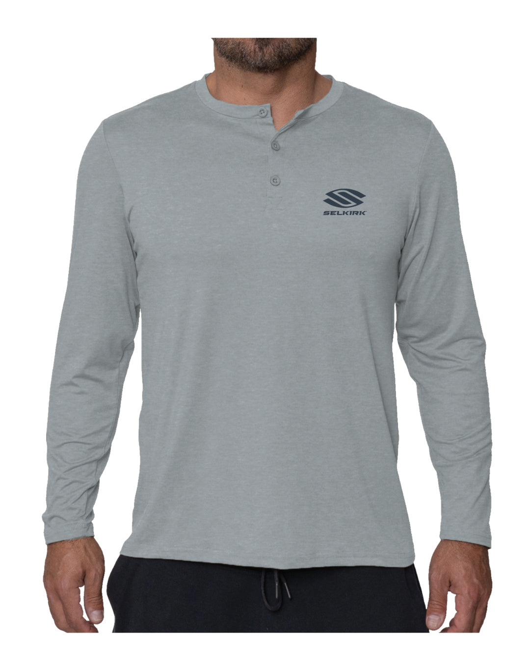 Selkirk Spring Owen Men’s Matty Pickleball Henley Shirt、mySite、noshort