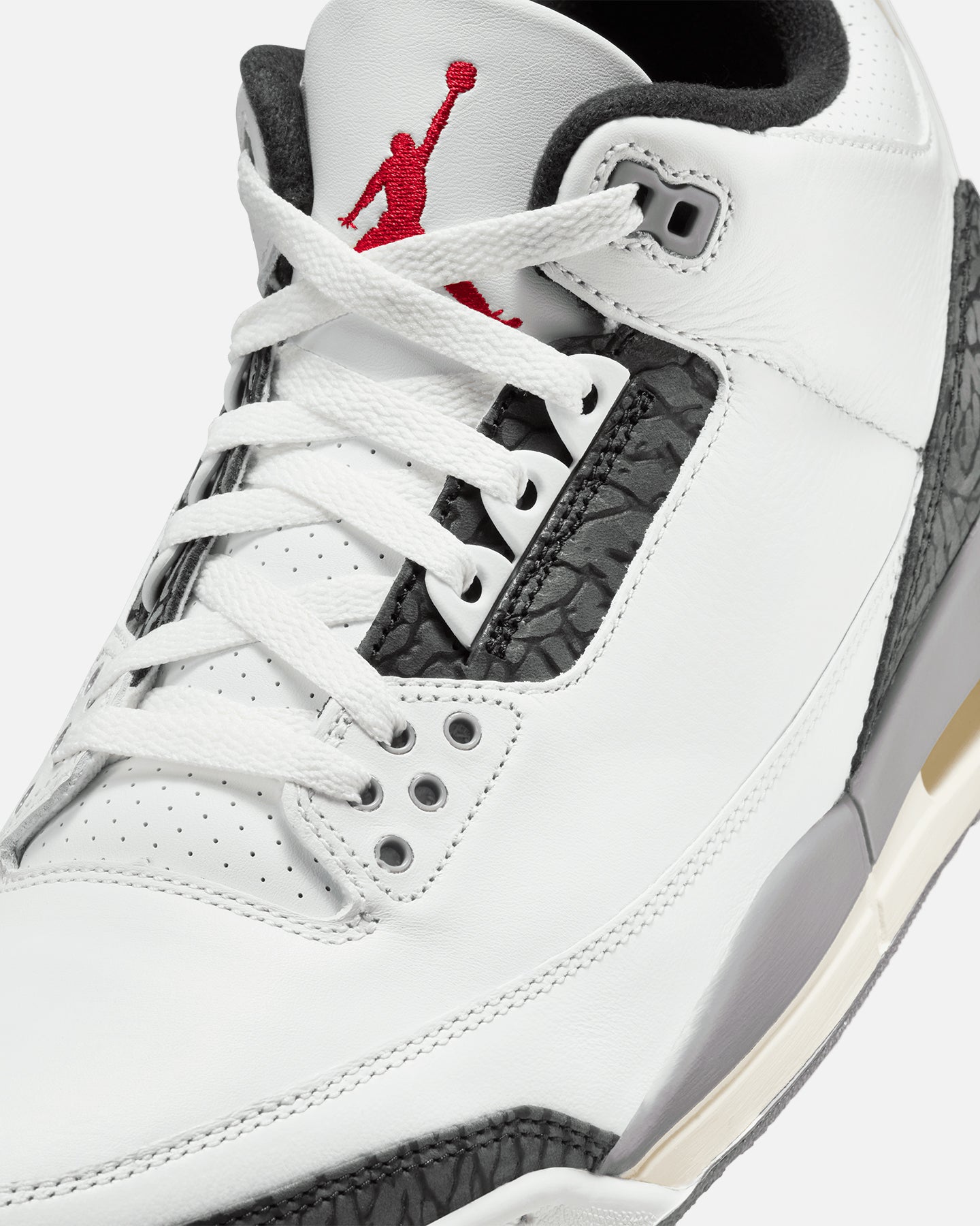 Jordan Air Jordan 3 Retro Cement Grey Summit White/Fire Red Cement、mySite、zt4zffjzw