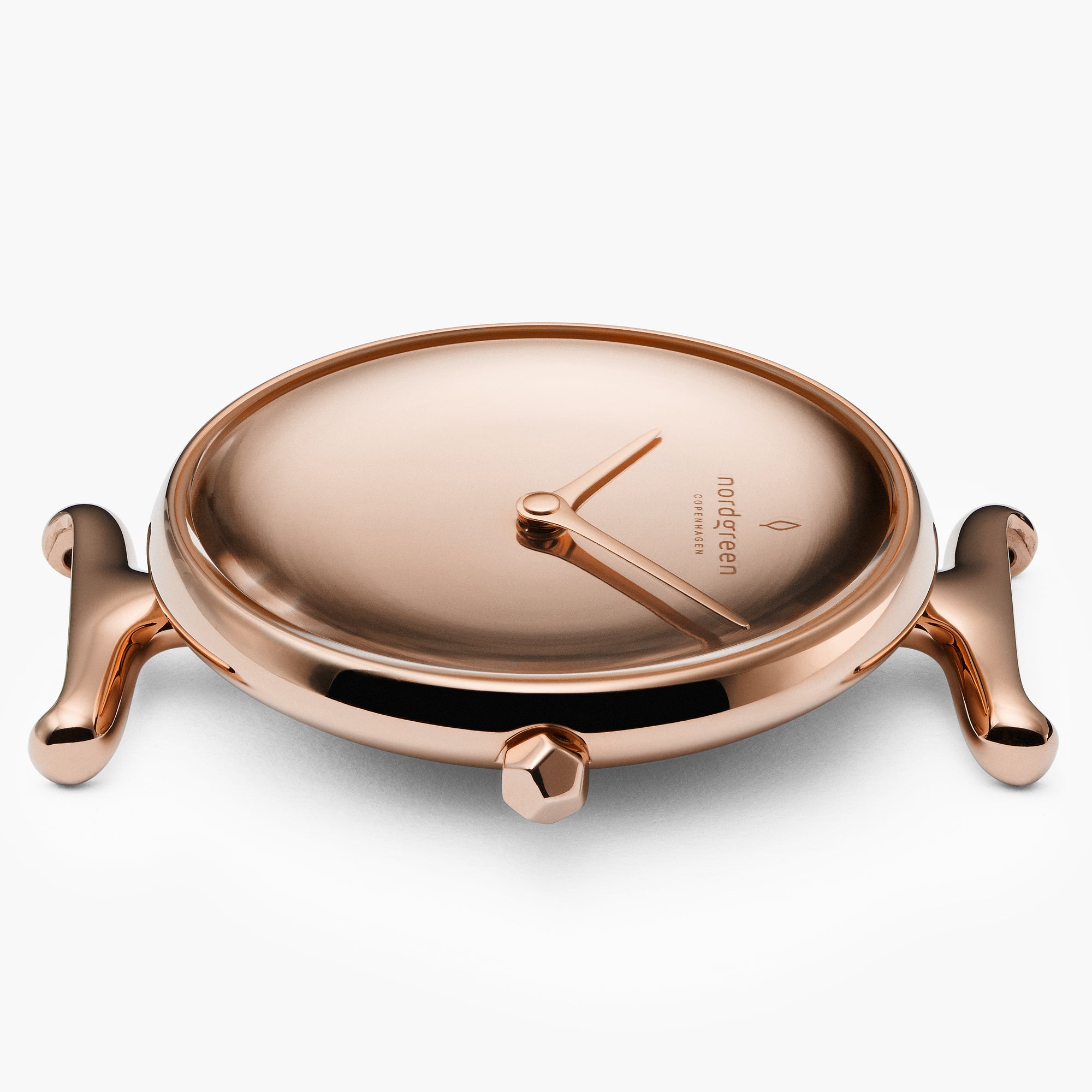 Unika - BUNDLE Polished Metal Dial Rose Gold | Black Leather / Brown Leather / Grey Leather Straps、mySite、botmansion