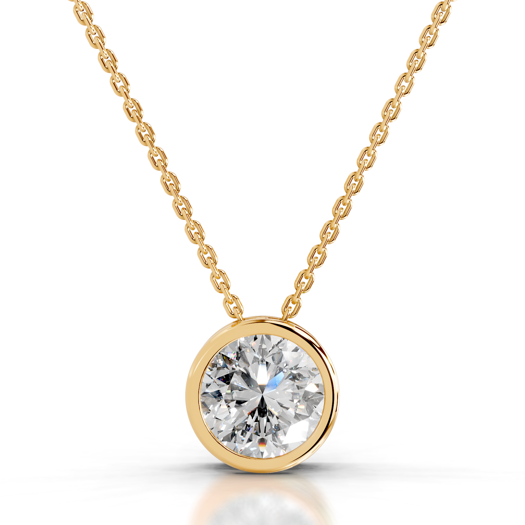 Petit Beyonce Lab Grown Diamond Pendant -18K Yellow Gold、mySite、hinf8tx79