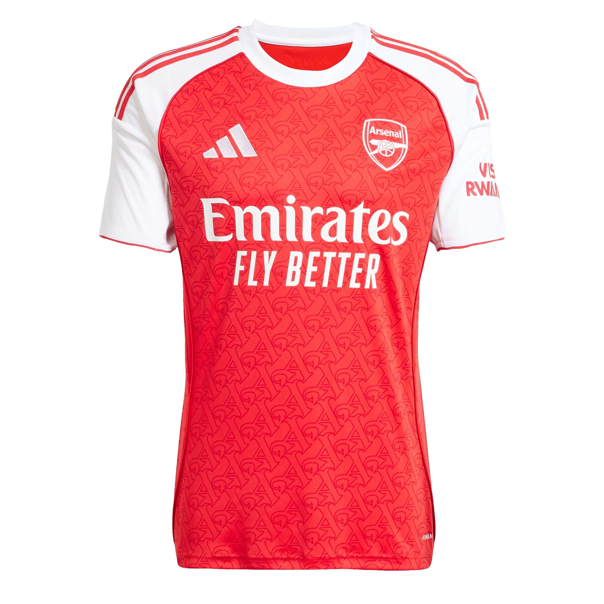 adidas Men's Arsenal 2025/26 Home Jersey Red/White、mySite、noshort