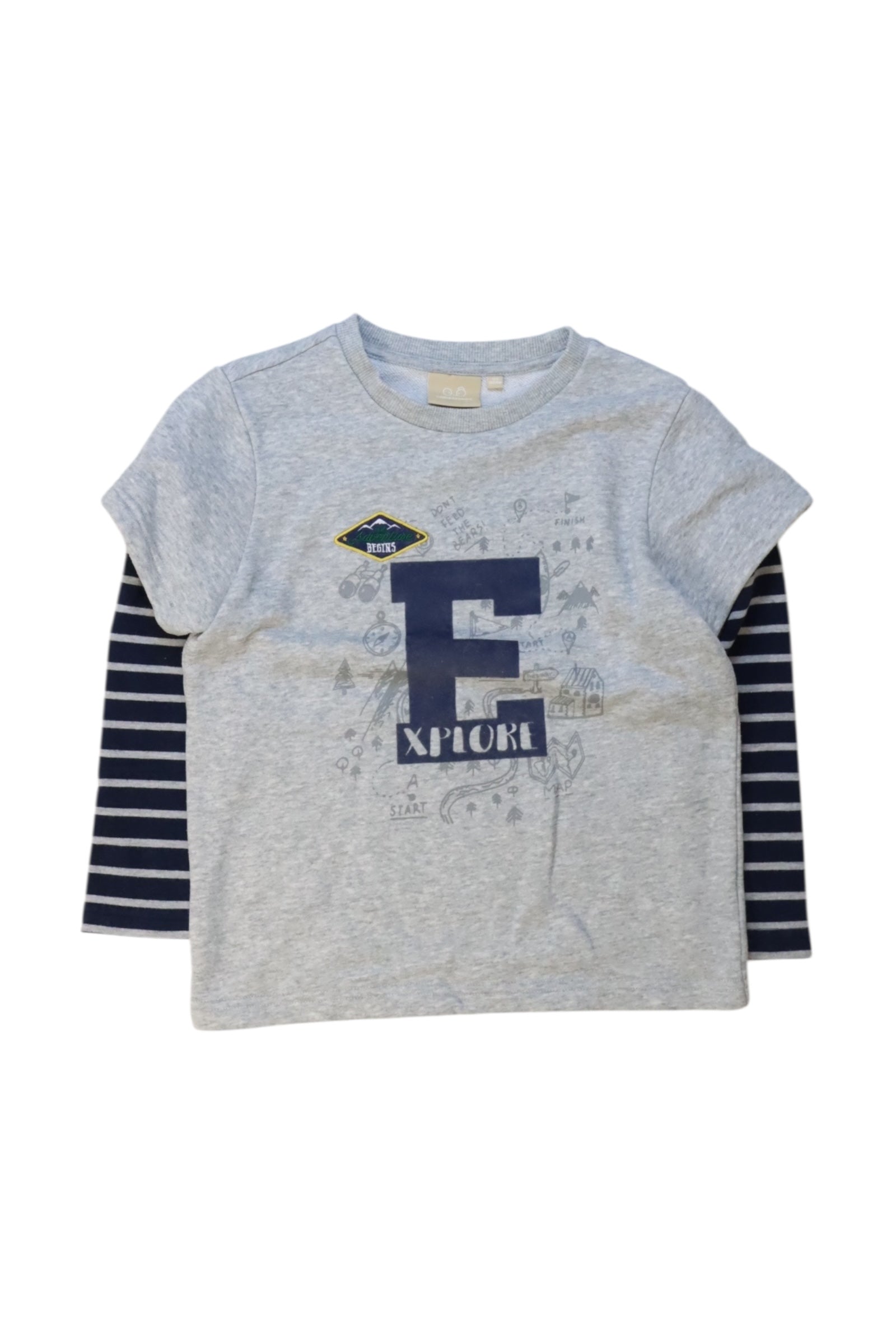 Chickeeduck Graphic Layered Long Sleeve T-Shirt 5-6T、mySite、g9winljtr