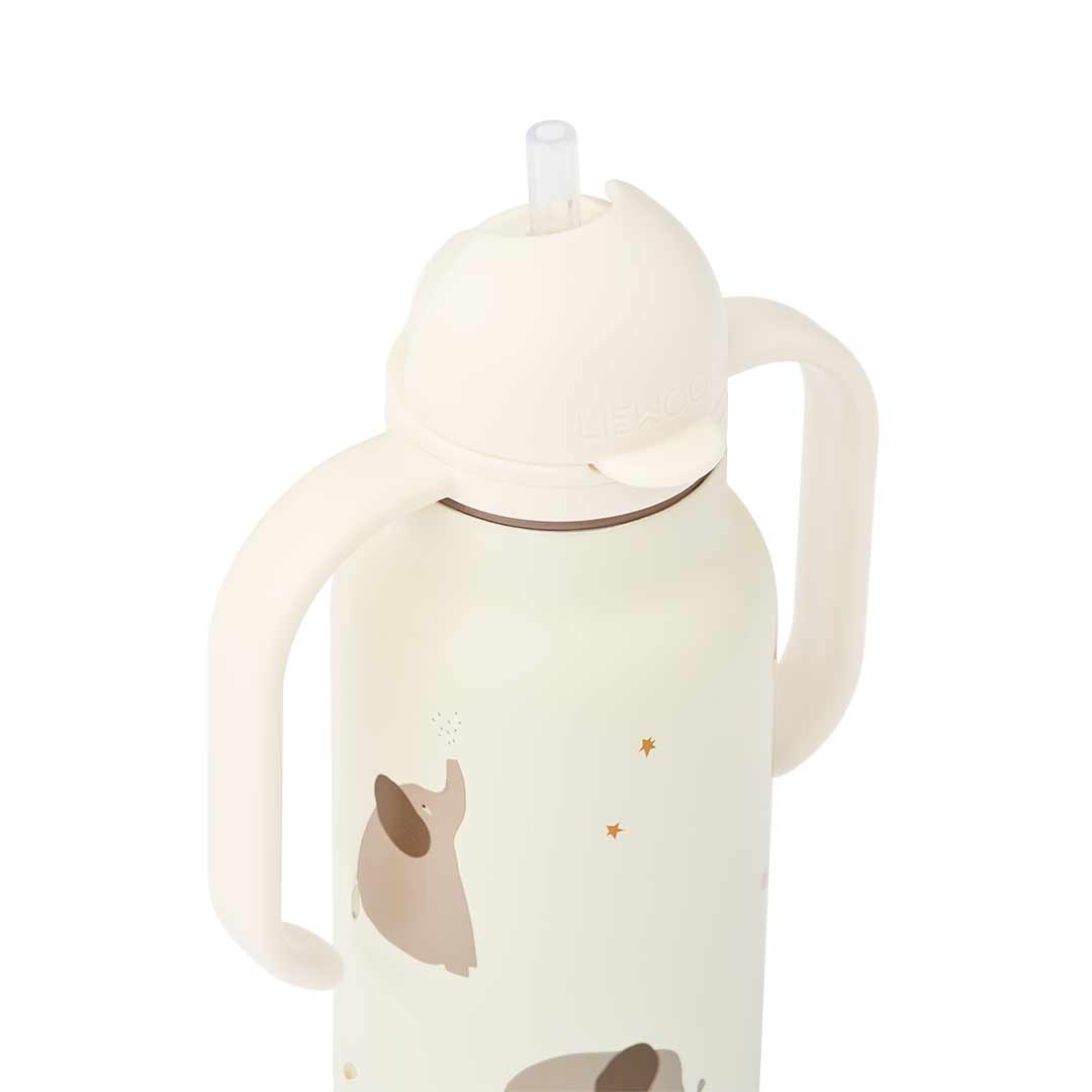  Liewood Kimmie Water Bottle 250 ml - Elephant / Creme De La Creme、mySite、merchandisen