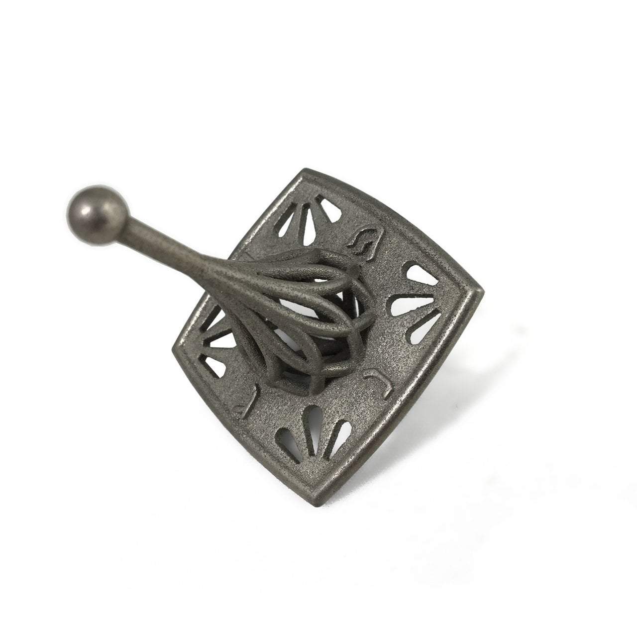 Bulb 3D Printed Steel Dreidel by Joy Stember - Gold or Nickel、mySite、topwebapps