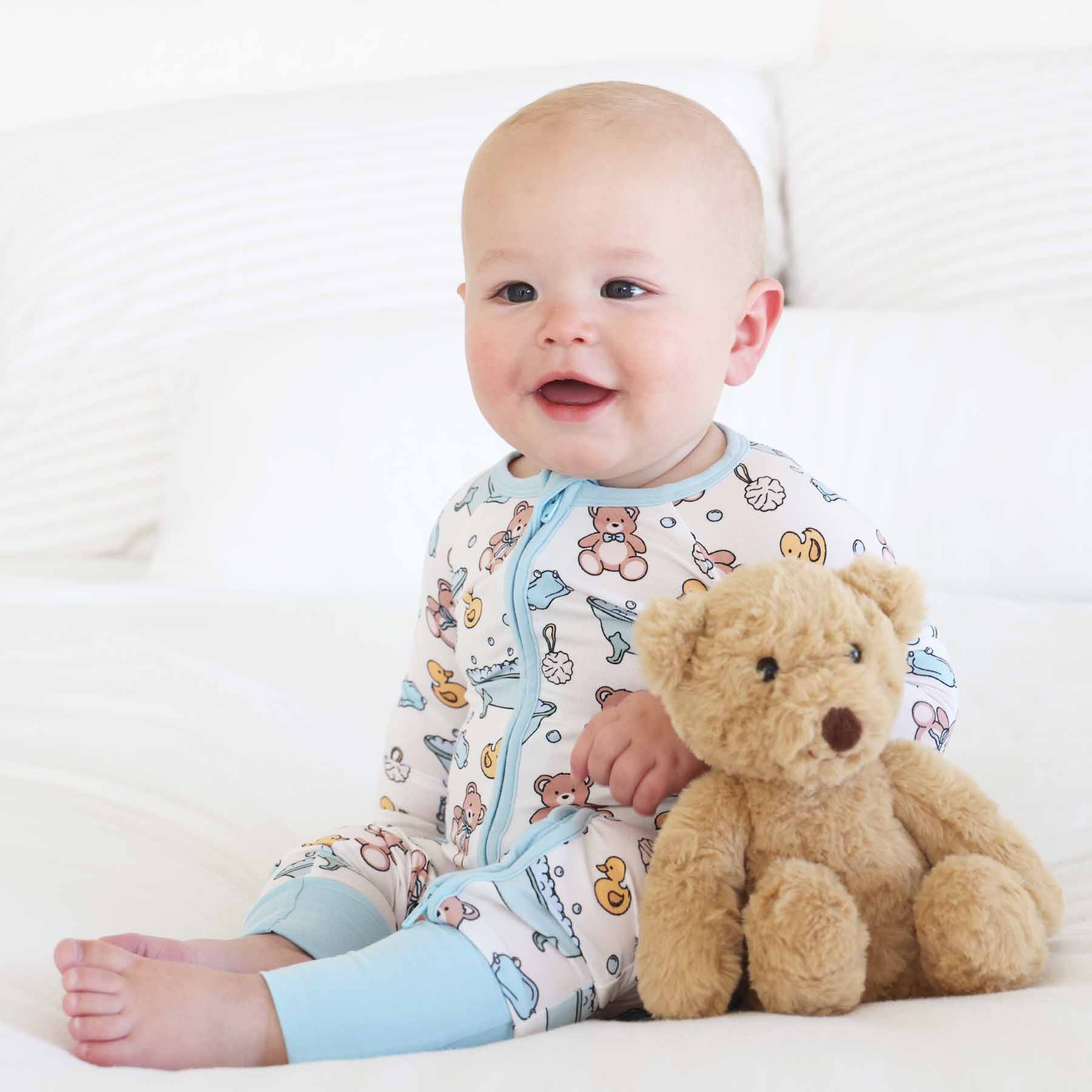  Bathtime Besties Convertible Zip Romper | Blue、mySite、layawaytickets