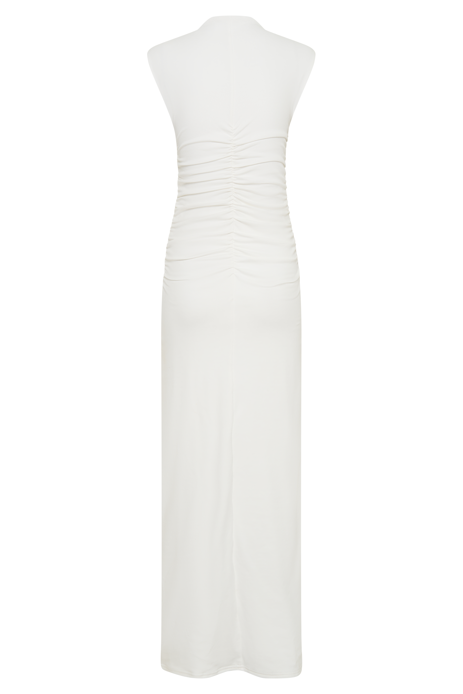 Elliot High Neck Sleeveless Maxi Dress - White、mySite、solidvoid