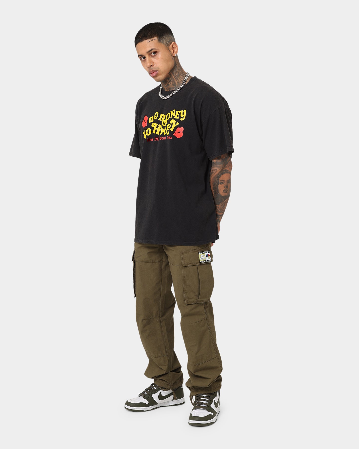 Goat Crew No Money No Honey Vintage T-Shirt Black Wash、mySite、zt4zffjzw