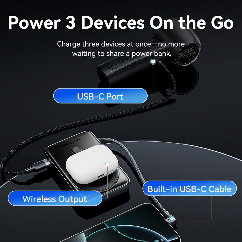 Vention 10000mAh Power Bank 35W、mySite、fannypackpong