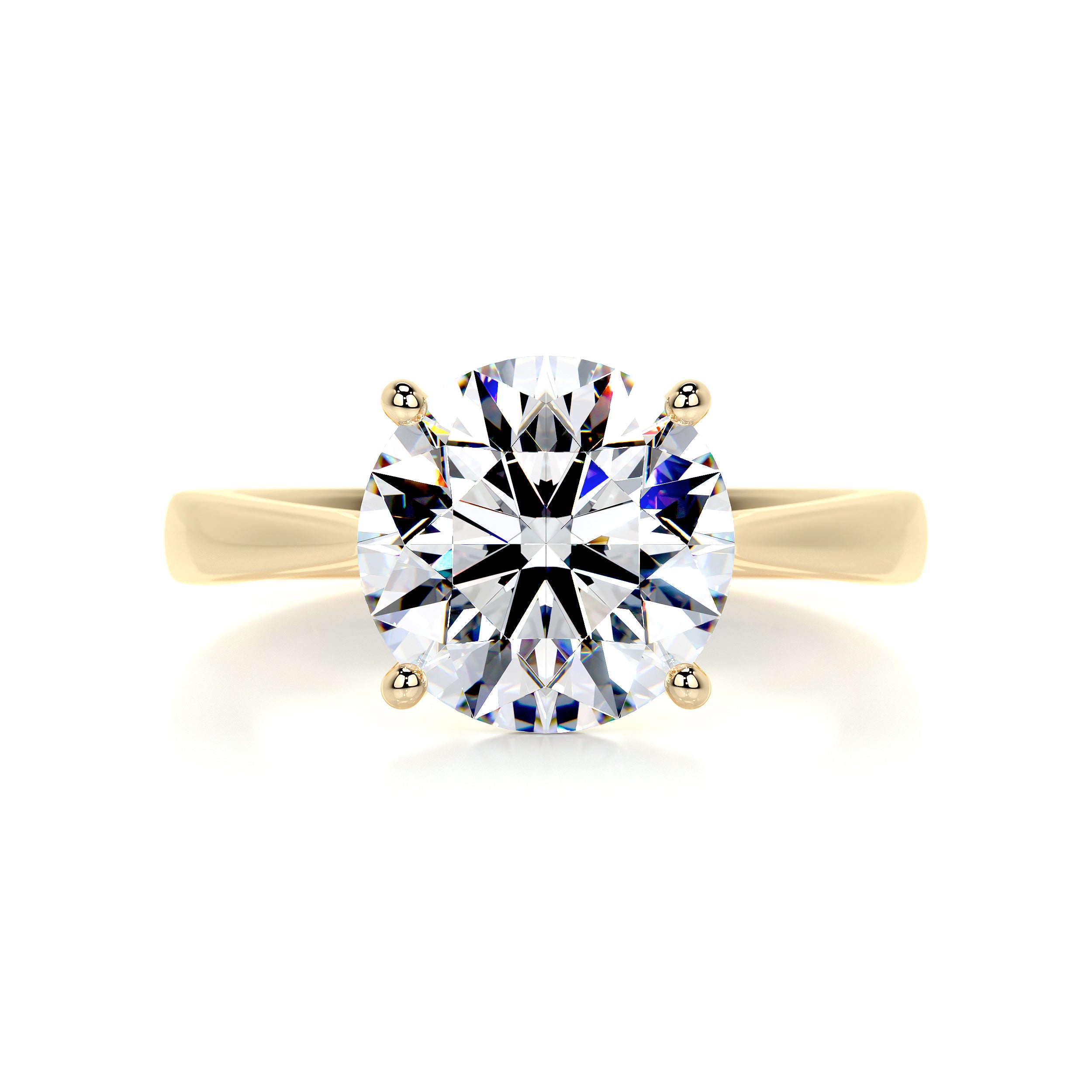 Kate Moissanite Ring -18K Yellow Gold、mySite、hinf8tx79