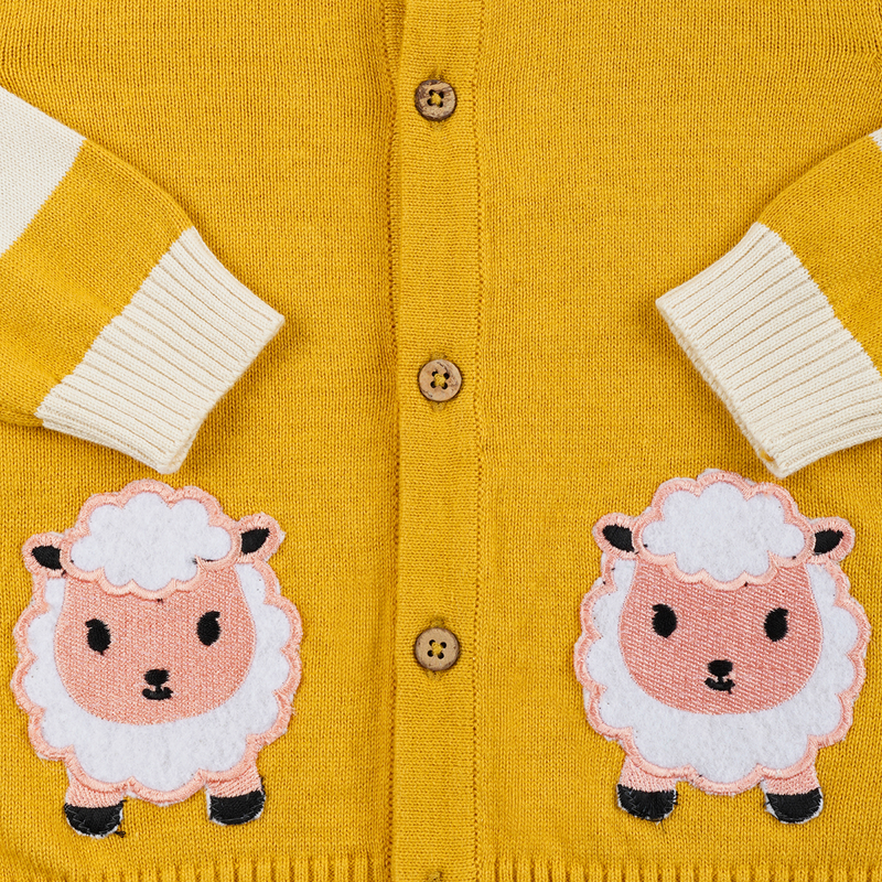 Cotton Snuggly Sweater For Kids | Mustard Yellow、mySite、camillekostekn