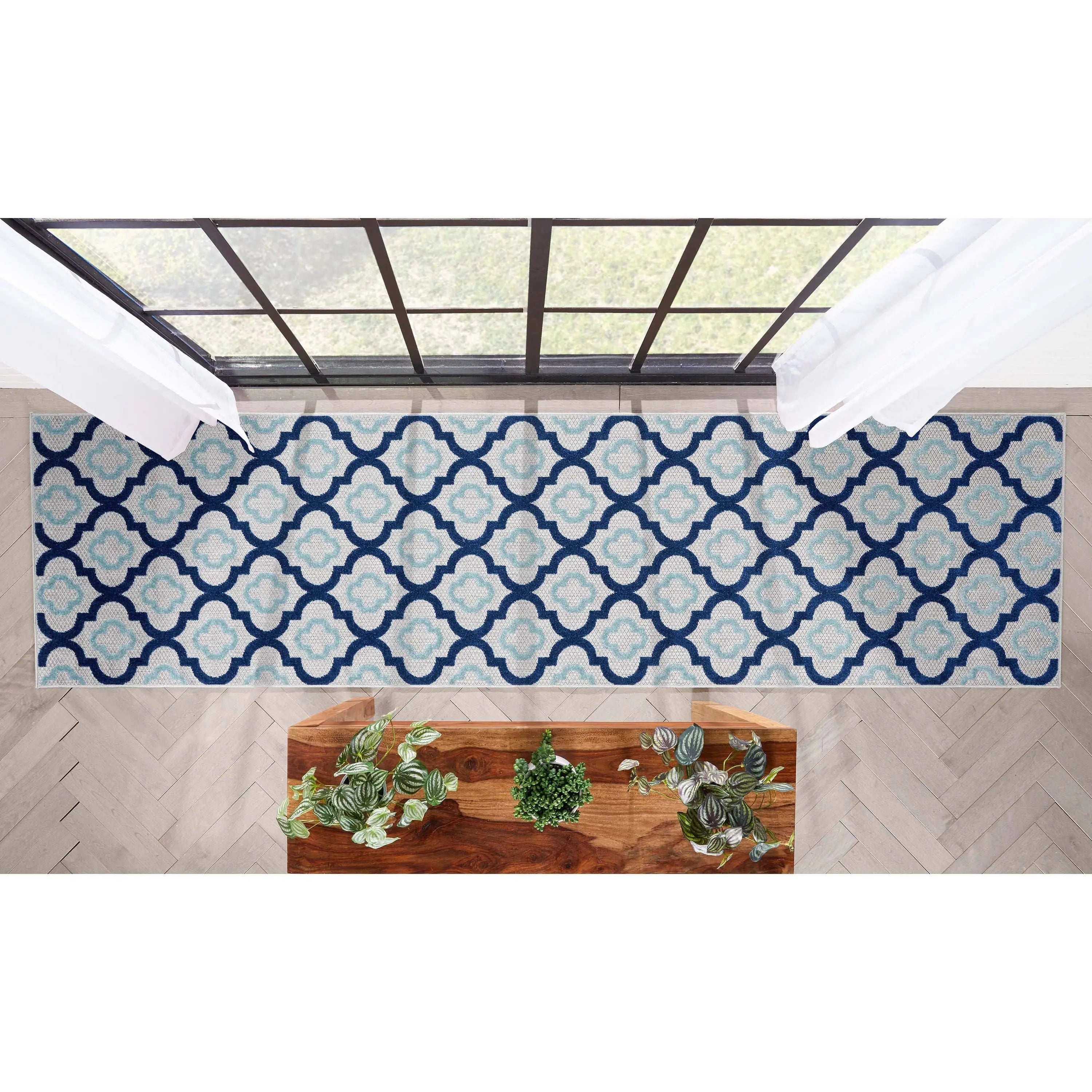 Illuminate Blue Modern Indoor Outdoor Rug、mySite、gigharbornorthrealestate