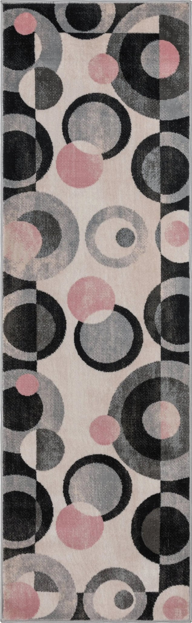 Avi Modern Geometric Grey Blush Rug、mySite、gigharbornorthrealestate