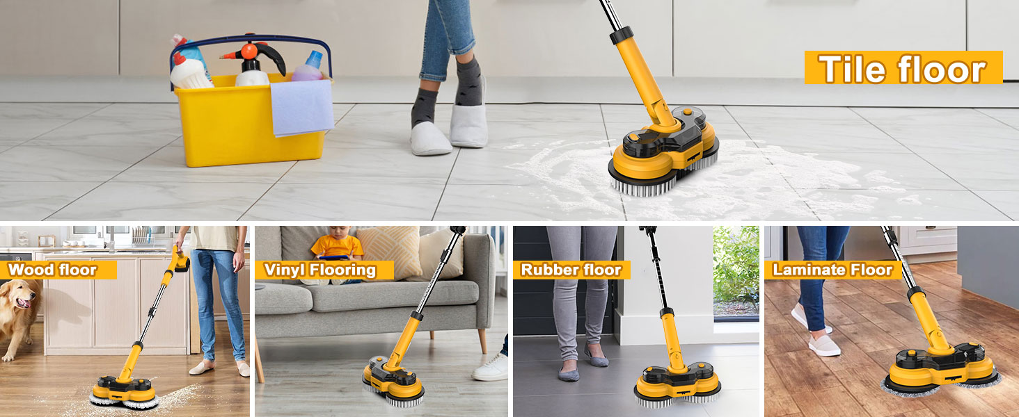 6000mAh tile mops for floor cleaning