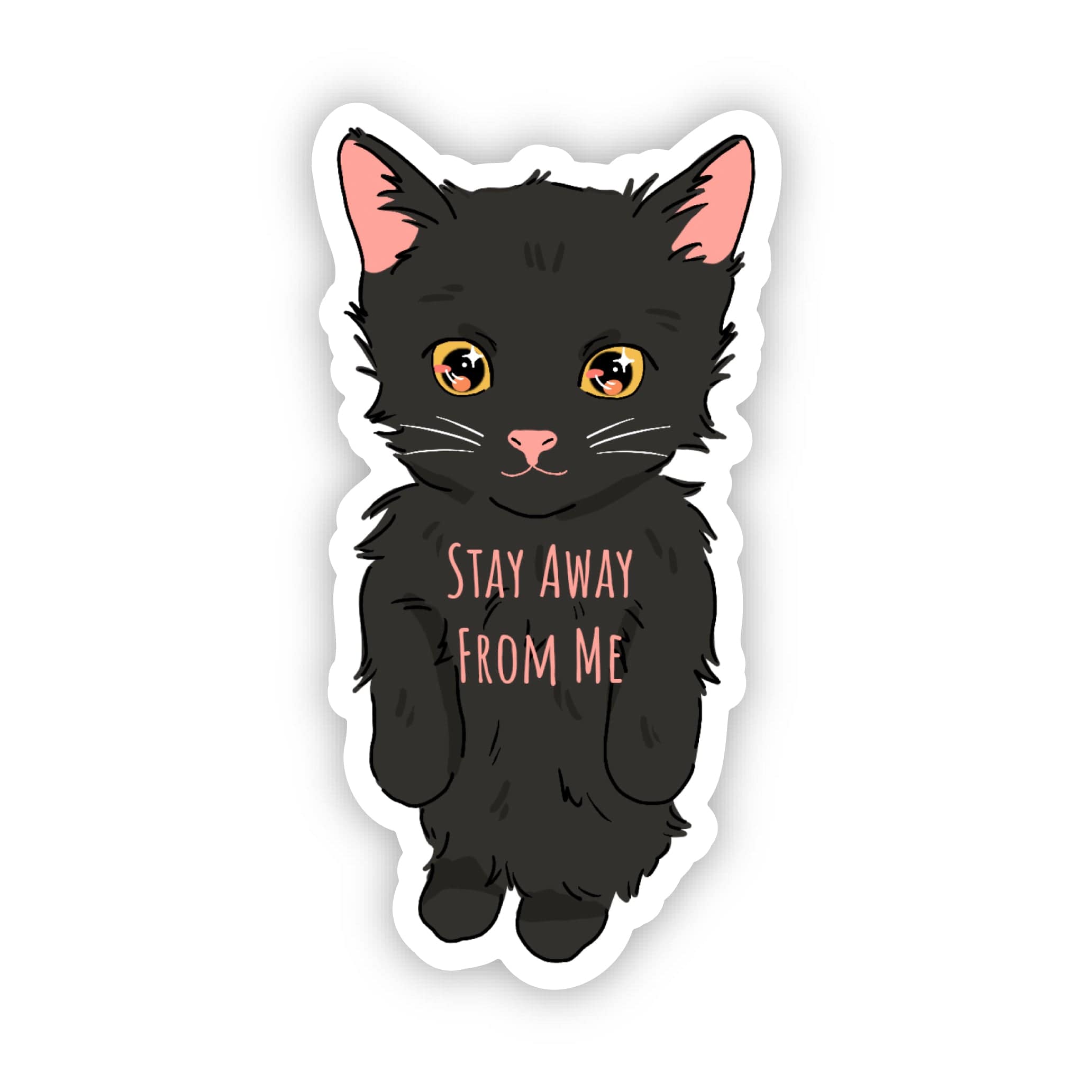  Stay Away From Me Anime Cat Sticker、mySite、elrpsem3k