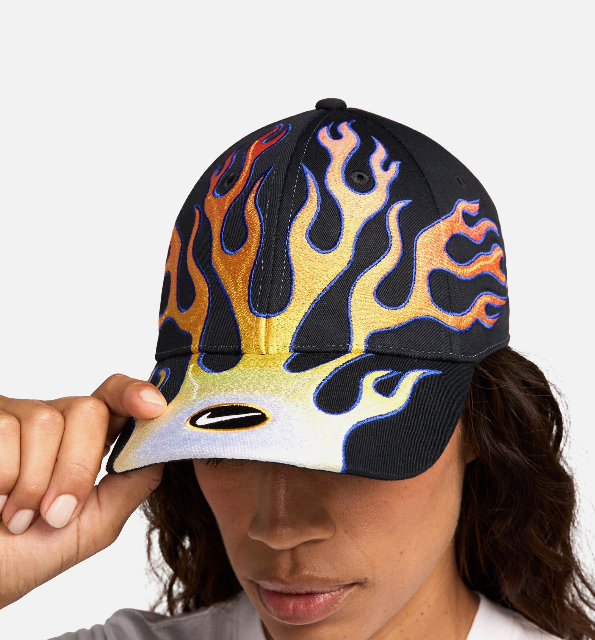 Structured OG Flame Cap Mens Hat - Black/Orange、mySite、dreamappss