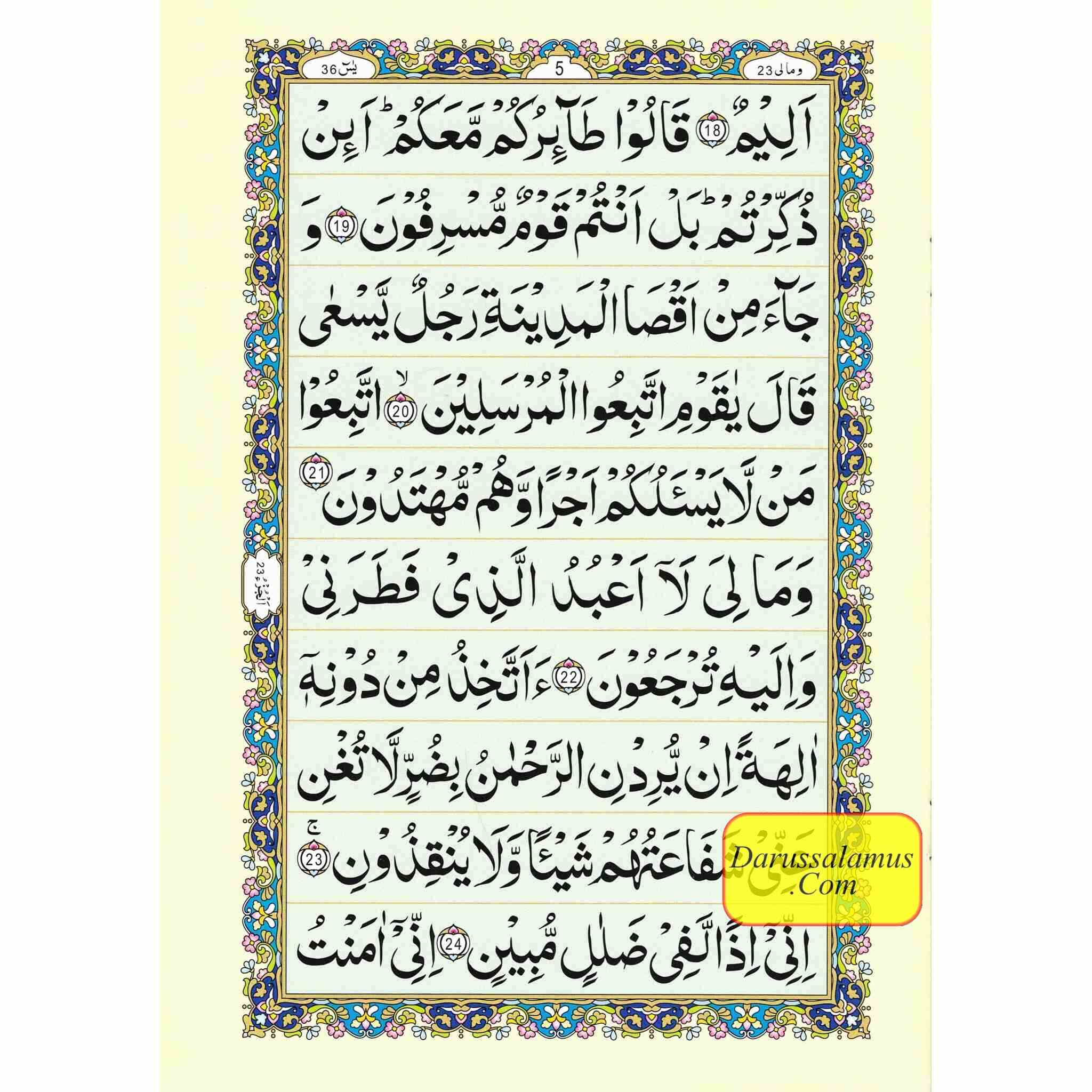 Sura Yaseen Medium Size (large Words )Persian ,Pakistani ,Indian Script,Ref 77A、mySite、topwebapps