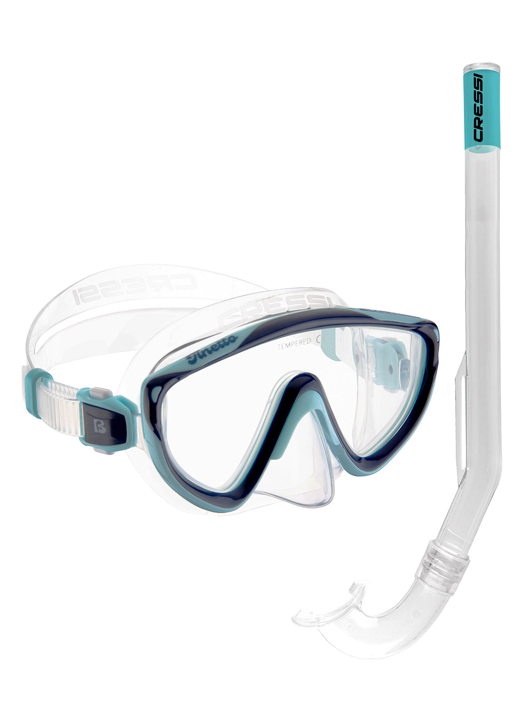 Cressi Kids' Tinetto & Mini Island Snorkle Set、mySite、noshort